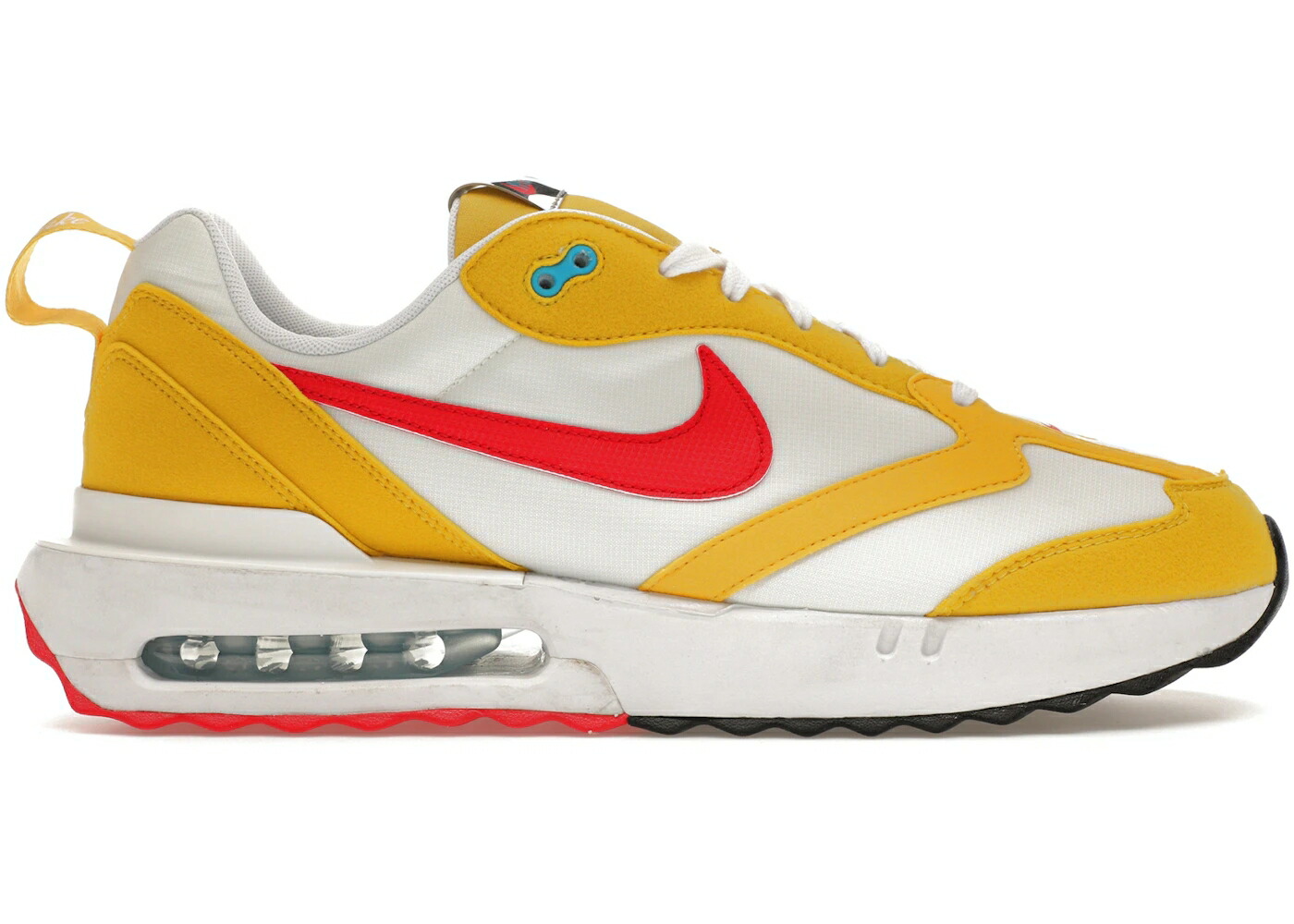 ナイキ マックス 赤 赤いこと 白いこと 白いこと 大気圏マックス スニーカー メンズ NIKE AIR MAX DAWN VIVID SULFUR SIREN RED / VIVID SULFUR SUMMIT WHITE WHITE