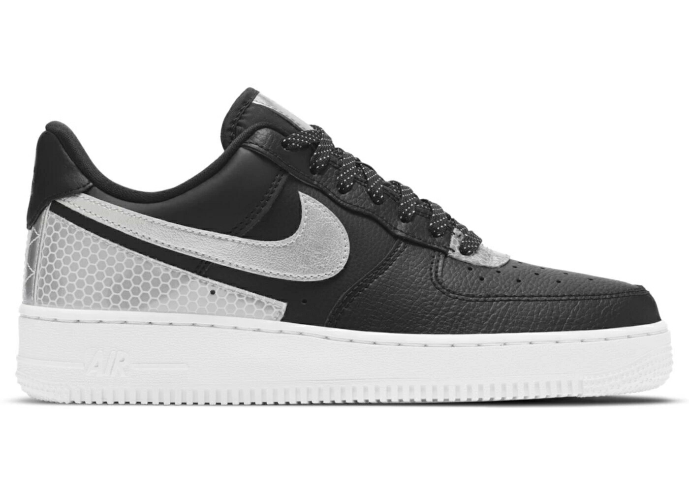 ナイキ 黒色 ブラック 銀色 シルバー エアフォース WOMEN'S スニーカー レディース NIKE AIR FORCE 1 LOW 07 SE 3M BLACK (WOMEN'S) / BLACK REFLECT SILVER METALLIC