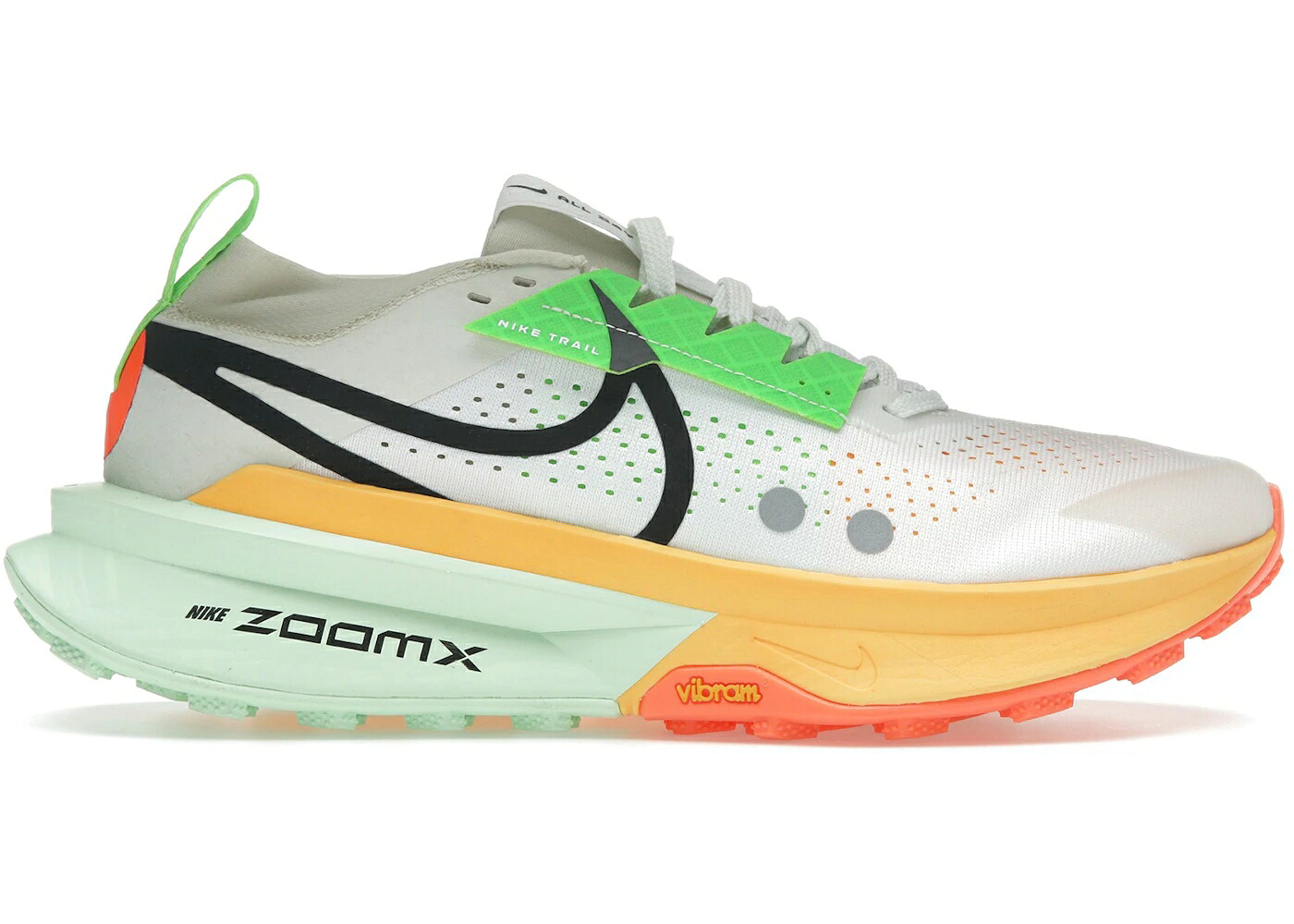 ナイキ 白色 ホワイト レーザー 橙 オレンジ 黒色 ブラック スニーカー メンズ NIKE ZOOMX ZEGAMA 2 SUMMIT WHITE LASER ORANGE TOTAL BLACK / SUMMIT WHITE LASER ORANGE TOTAL