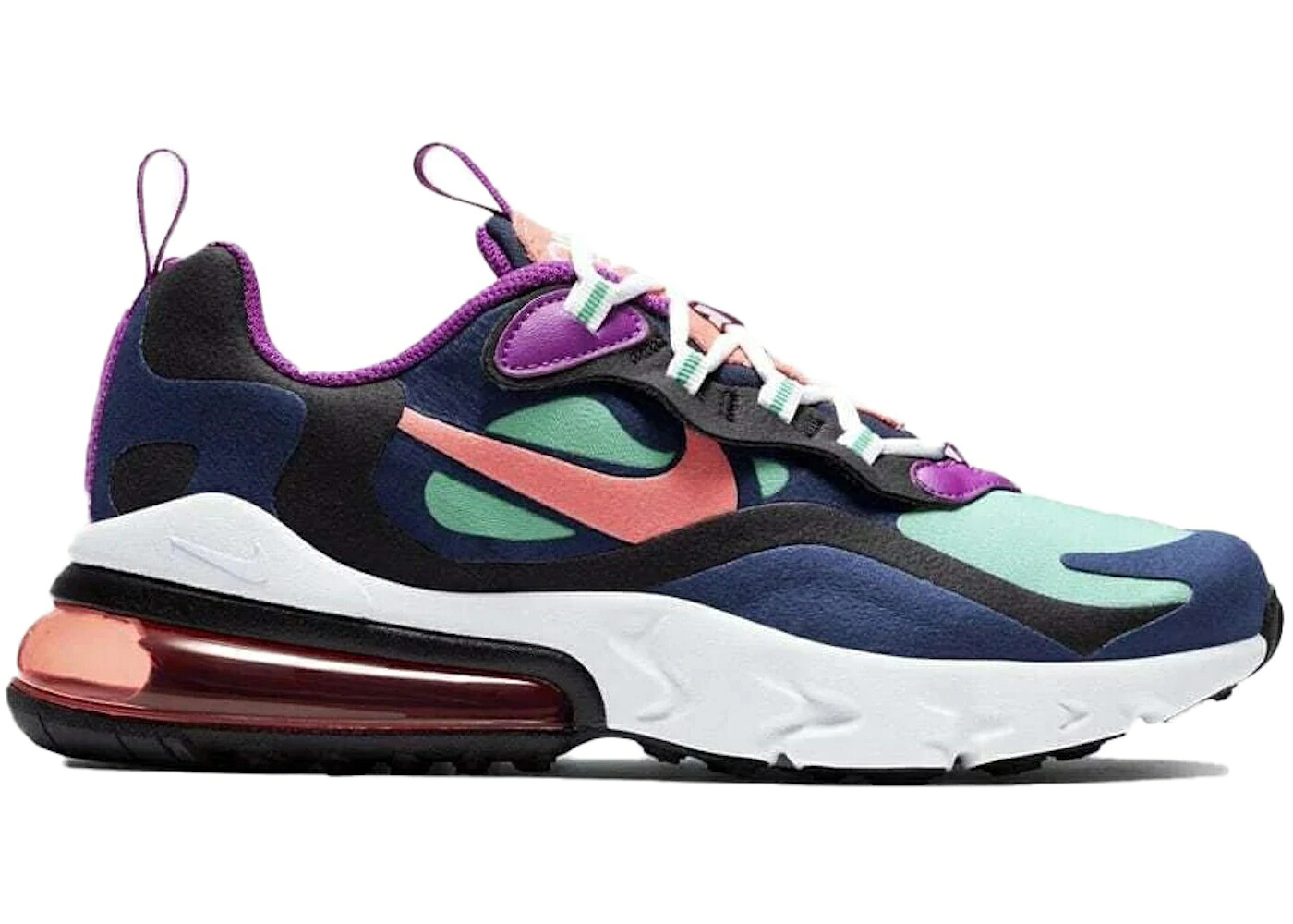 ナイキ マックス リアクト 青色 ブルー マジック 黒色 ブラック エアマックス ジュニア キッズ NIKE AIR MAX 270 REACT BLUE VOID (PS) / BLUE VOID MAGIC EMBER BLACK ベビー マタニティ スニーカー|スニケス
