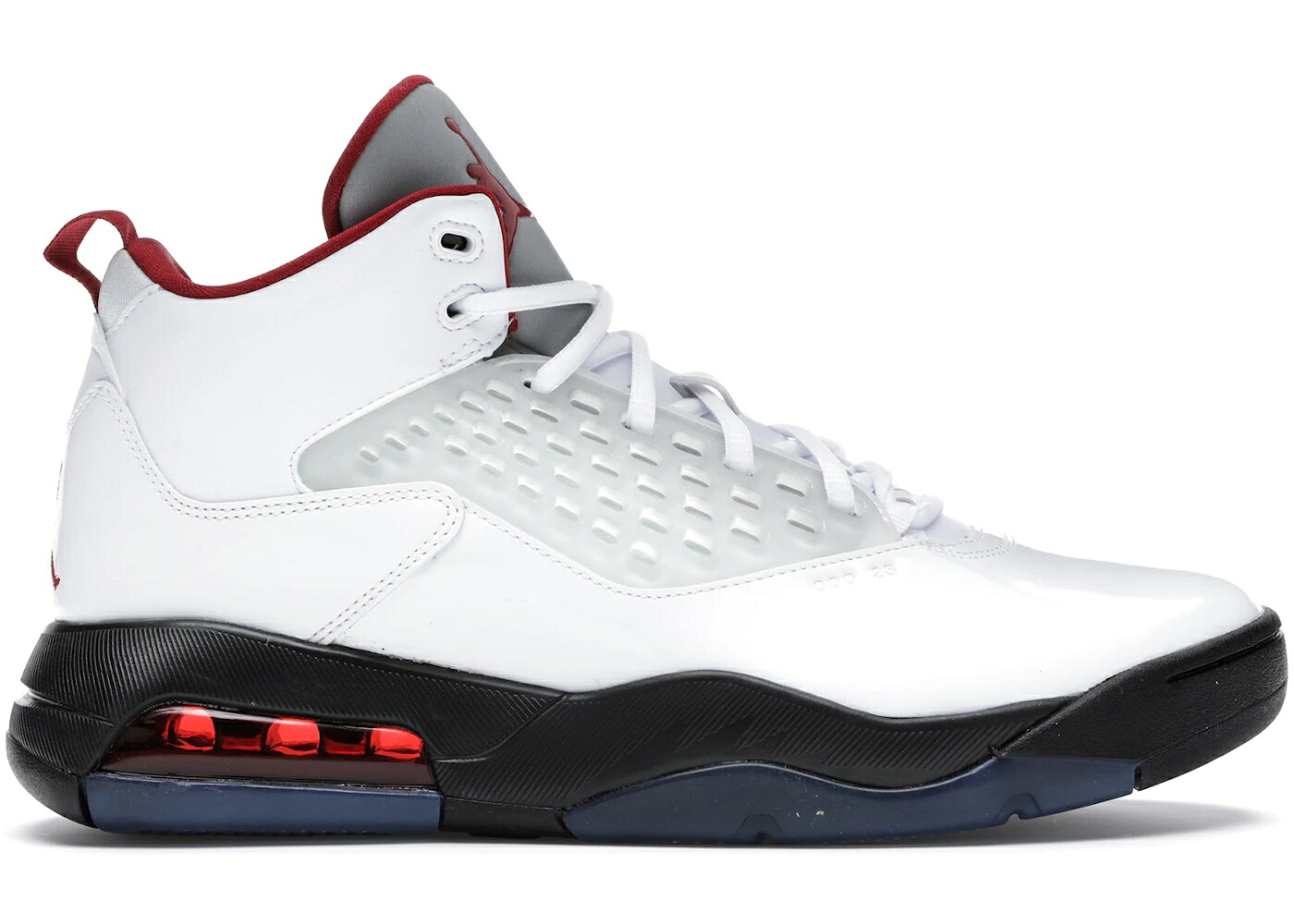 ナイキ ジョーダン 白色 ホワイト 黒色 ブラック 赤 レッド 銀色 シルバー スニーカー メンズ JORDAN MAXIN 200 WHITE BLACK GYM RED / WHITE BLACK REFLECT SILVER GYM