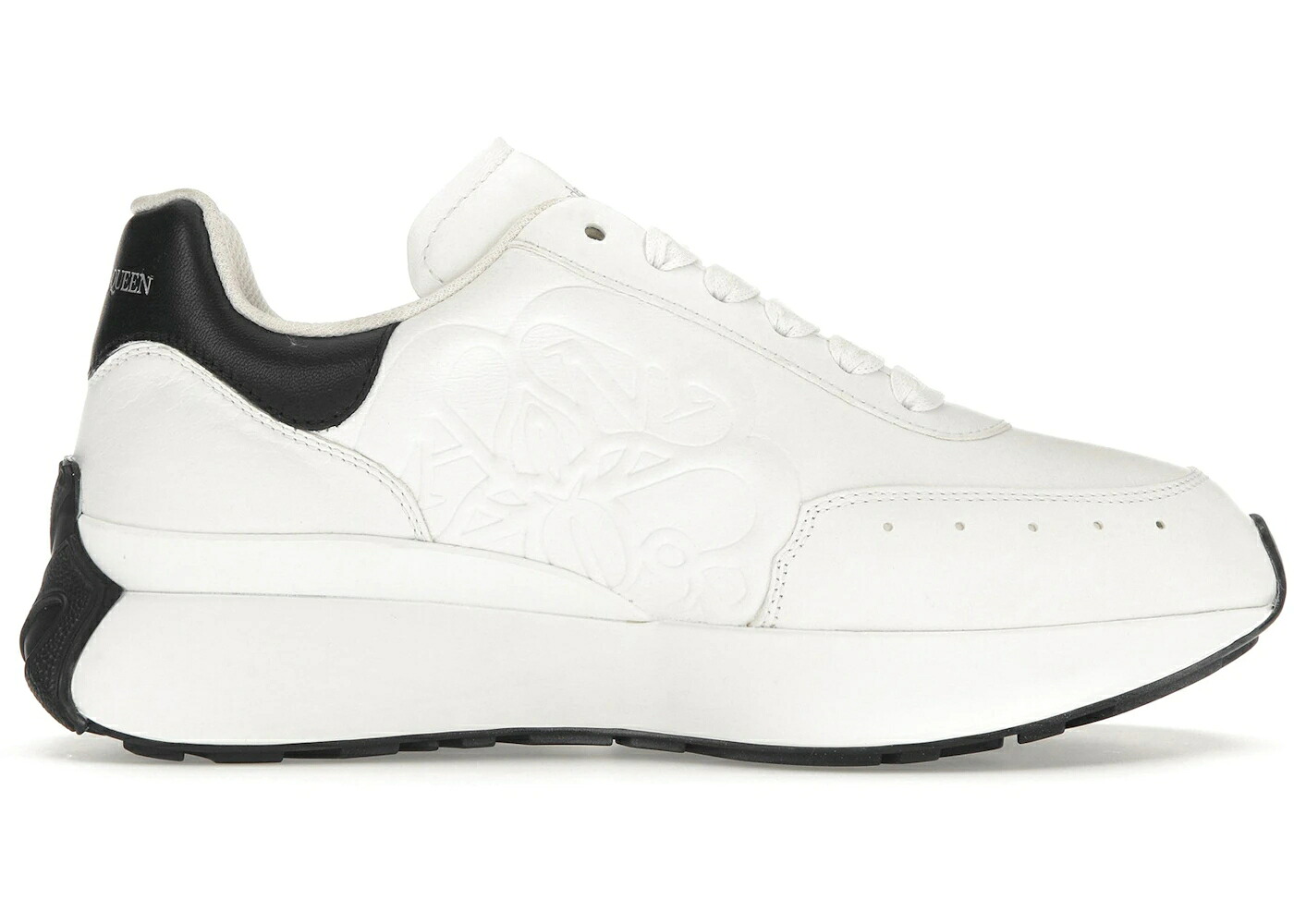 アレキサンダーマックイーン 白いこと 白いこと 黒いこと 黒いこと スニーカー メンズ ALEXANDER MCQUEEN ALEXANDER MCQUEEN SPRINT RUNNER WHITE BLACK / WHITE BLACK