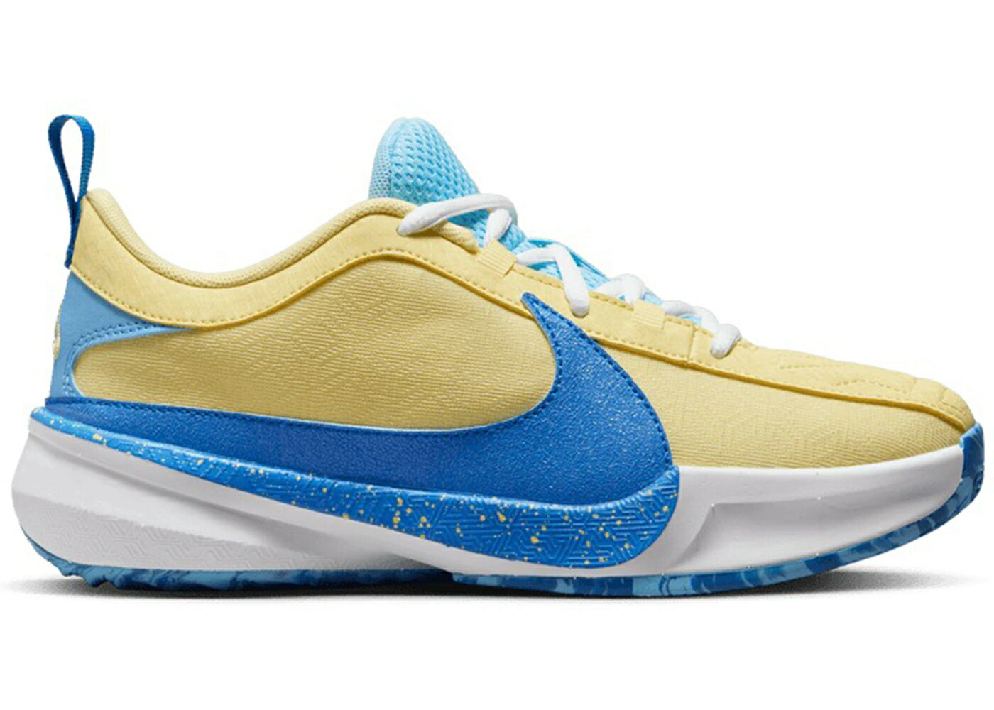 ナイキ ズーム 青色 ブルー 黄色 イエロー 白色 ホワイト ズームフリーク ジュニア キッズ NIKE ZOOM FREAK 5 THROUGH MY EYES (GS) / PHOTO BLUE SOFT YELLOW WHITE ベビー マタニティ スニーカー