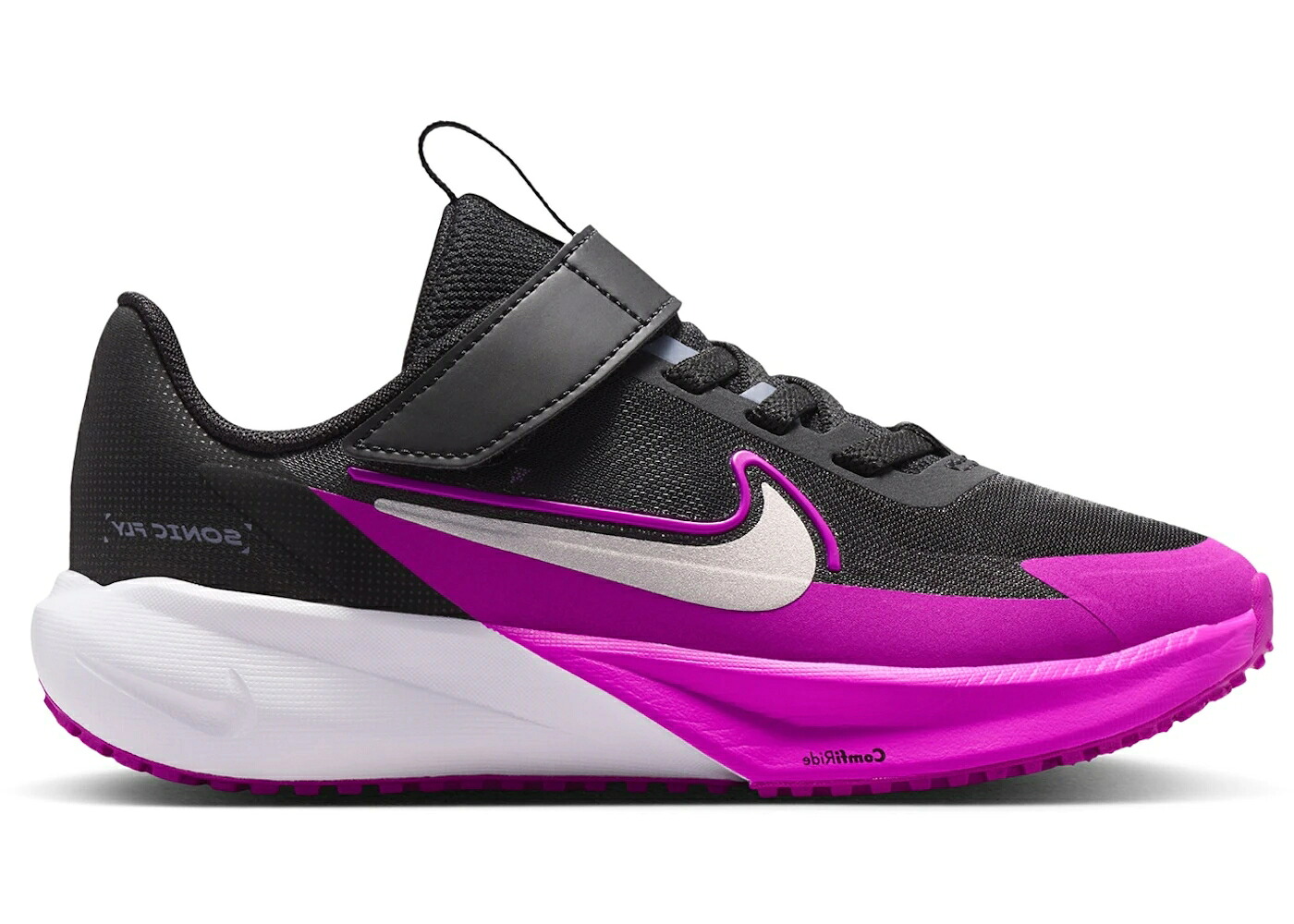 ナイキ 黒いこと 黒いこと 紫 パープル 炭素 御坊っちゃん キッズ NIKE SONIC FLY BLACK VIVID PURPLE (なおなお書き) / BLACK VIVID PURPLE LIGHT CARBON もの言う花 マタニティ スニーカー