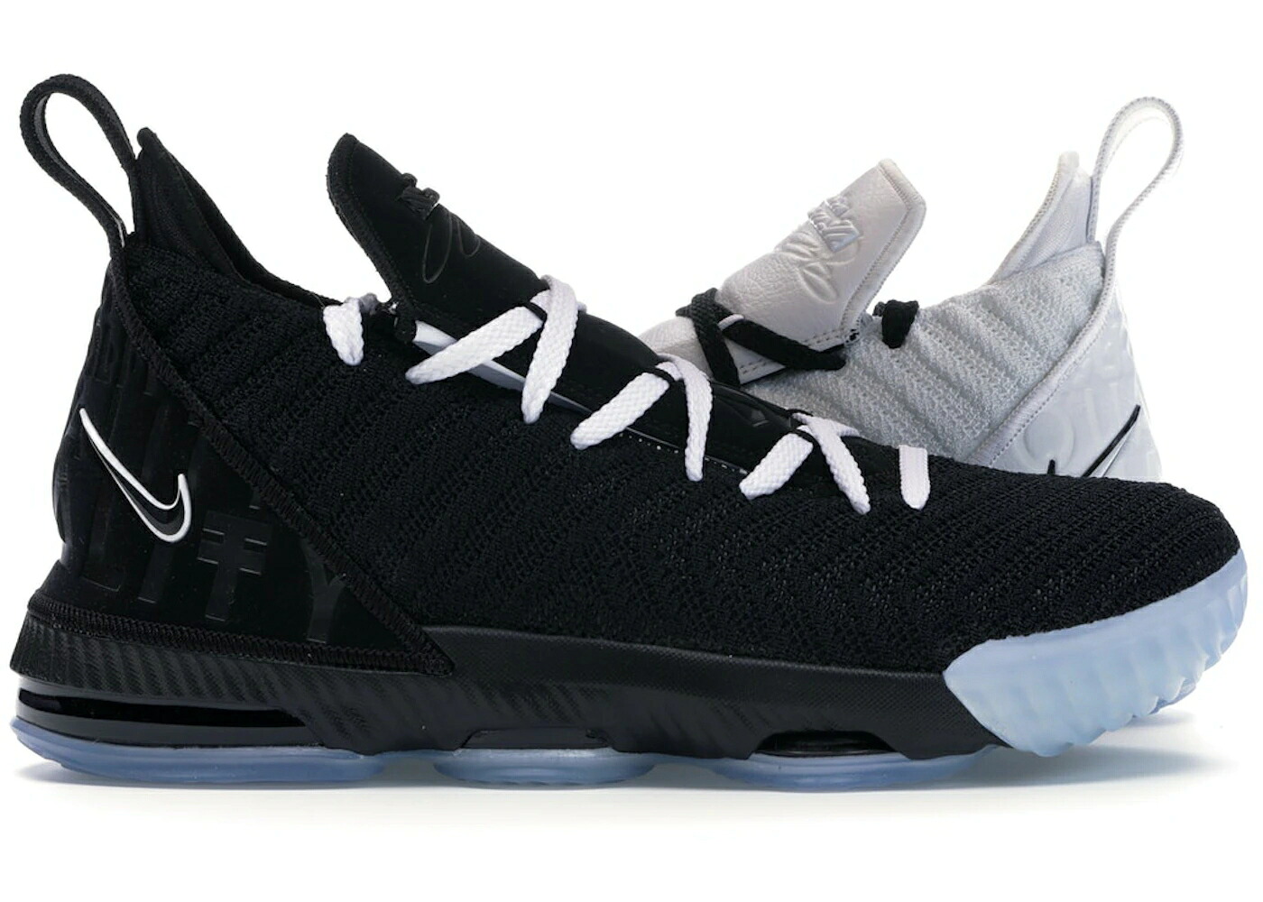 ナイキ レブロン 白いこと 白いこと 黒いこと 黒いこと 御坊っちゃん キッズ NIKE LEBRON 16 EQUALITY (2019) (GS) / WHITE BLACK もの言う花 マタニティ スニーカー キッズ・ベビー・マタニティ-靴