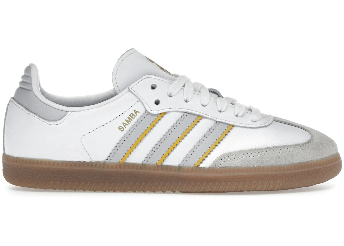 アディダス サンバ レアル 白いこと 白いこと 益荒男 薄墨色 薄墨色 スニーカー メンズ ADIDAS SAMBA REAL MADRID / FOOTWEAR WHITE LIGHT SOLID GREY