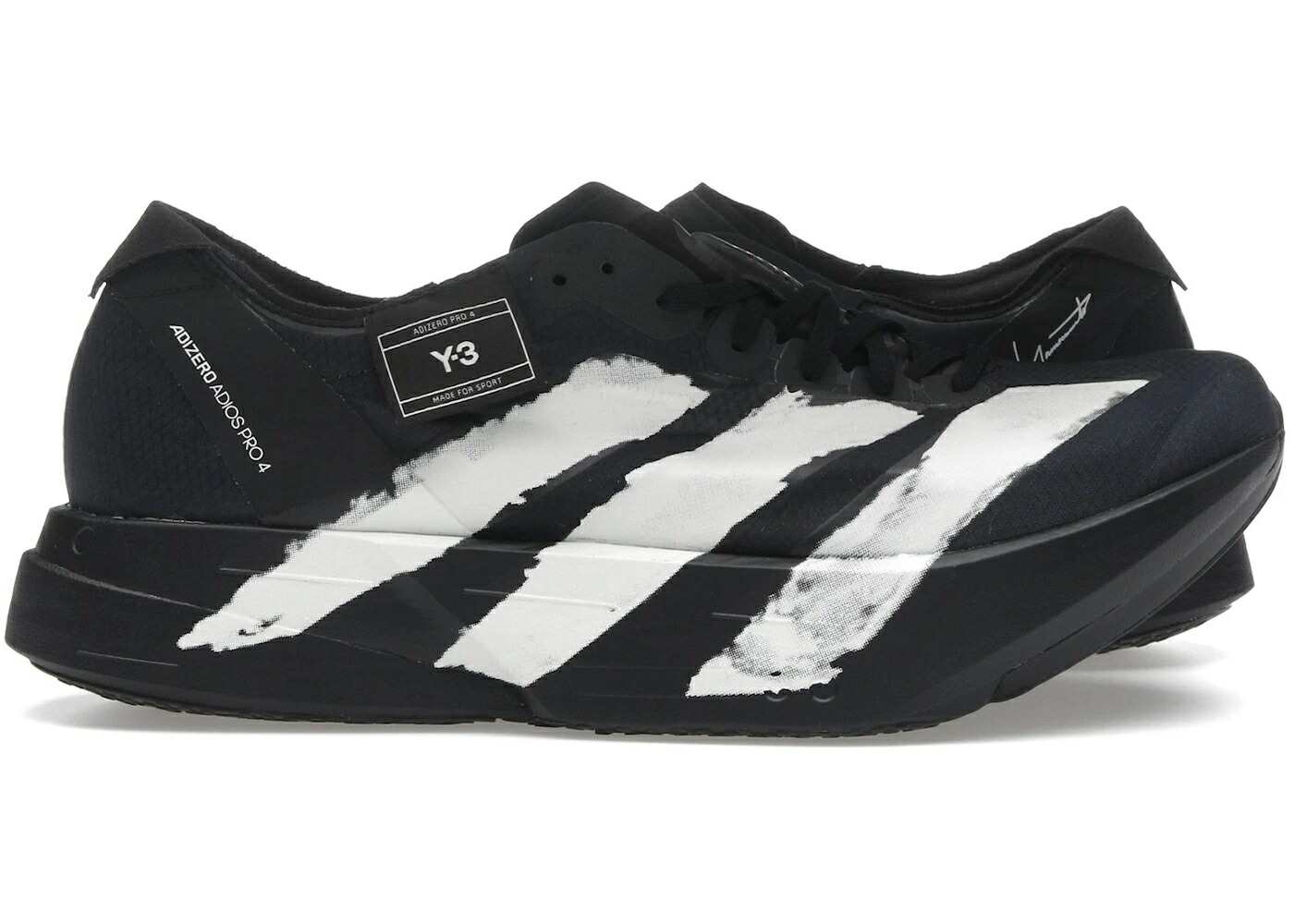 アディダス アディオス プロ 黒色 ブラック 白色 ホワイト スニーカー メンズ ADIDAS Y-3 ADIOS PRO 4 BLACK OFF WHITE / BLACK BLACK OFF WHITE
