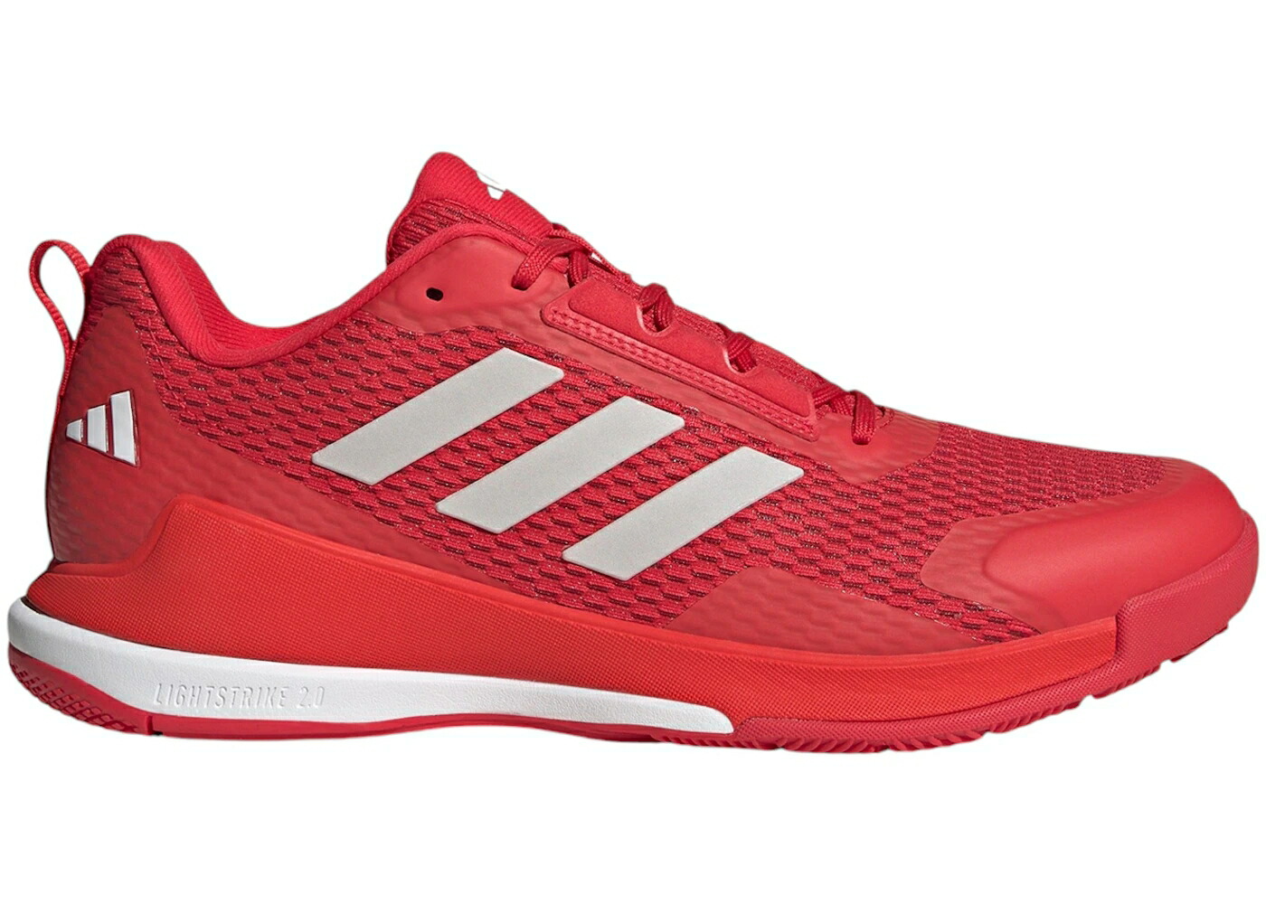 アディダス ピュア ゼロ 白色 ホワイト スニーカー メンズ ADIDAS NOVAFLIGHT 2 INDOOR PURE RUBY ZERO METALIC CLOUD WHITE / PURE RUBY ZERO METALIC CLOUD