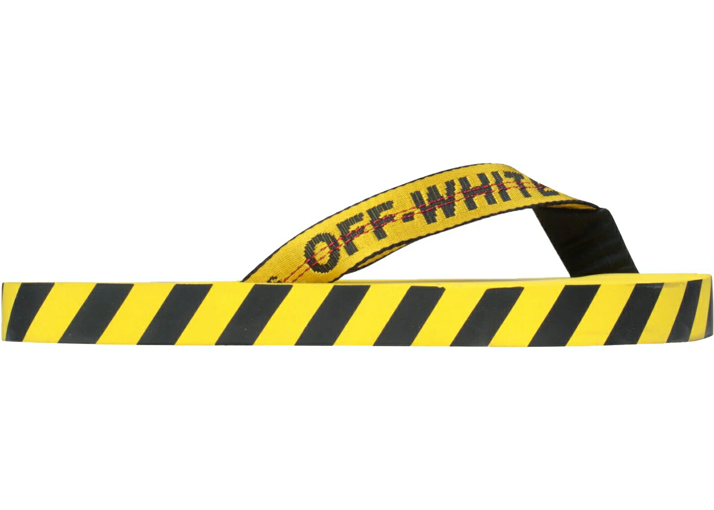 象牙色 黄味がかった 黄み 黒いこと 黒いこと 砂浜サンダル スニーカー メンズ OFF-WHITE DIAGONAL STRIPES FLIP FLOPS YELLOW BLACK AW 20 / YELLOW BLACK メンズ靴-スニーカー