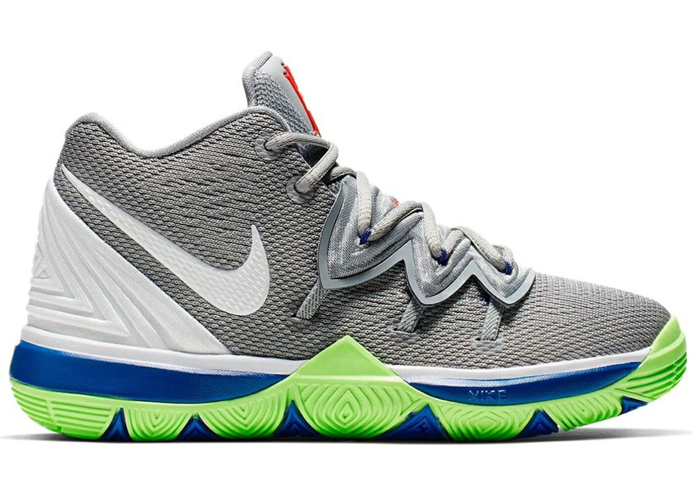 ナイキ カイリー 灰色 グレー ライム ブラスト 白色 ホワイト ジュニア キッズ NIKE KYRIE 5 WOLF GREY LIME BLAST (PS) / WOLF GREY WHITE LIME BLAST ベビー マタニティ スニーカー