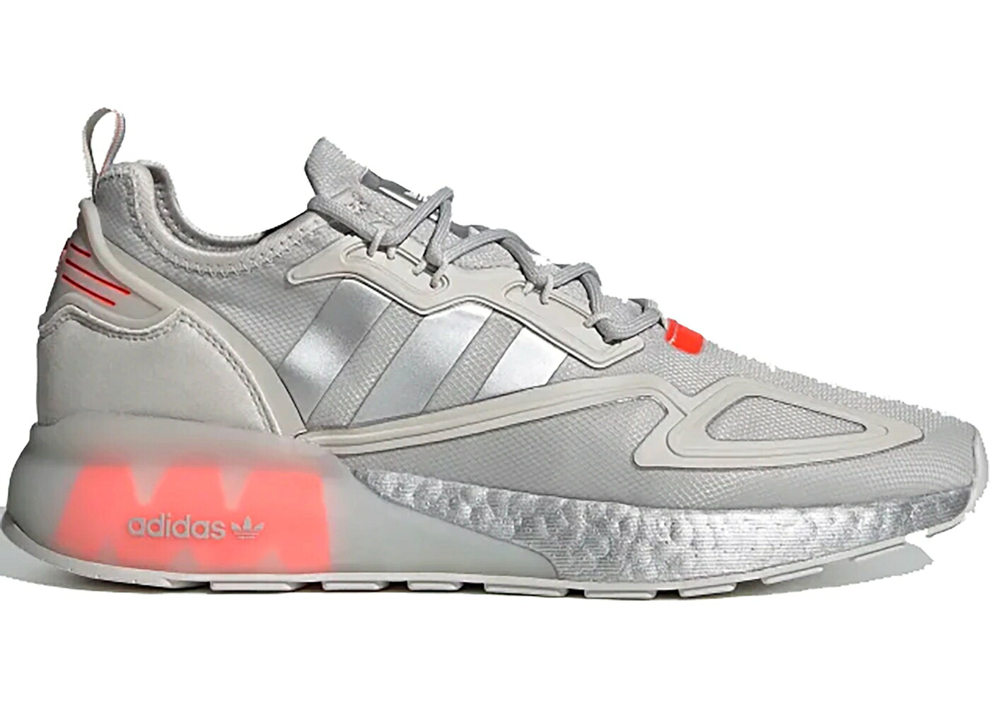アディダス ブースト 薄墨色 薄墨色 赤 赤いこと しろがね色 しろがね色 スニーカー メンズ ADIDAS ZX 2K BOOST GREY ONE SOLAR RED / GREY ONE SILVER METALLIC SOLAR