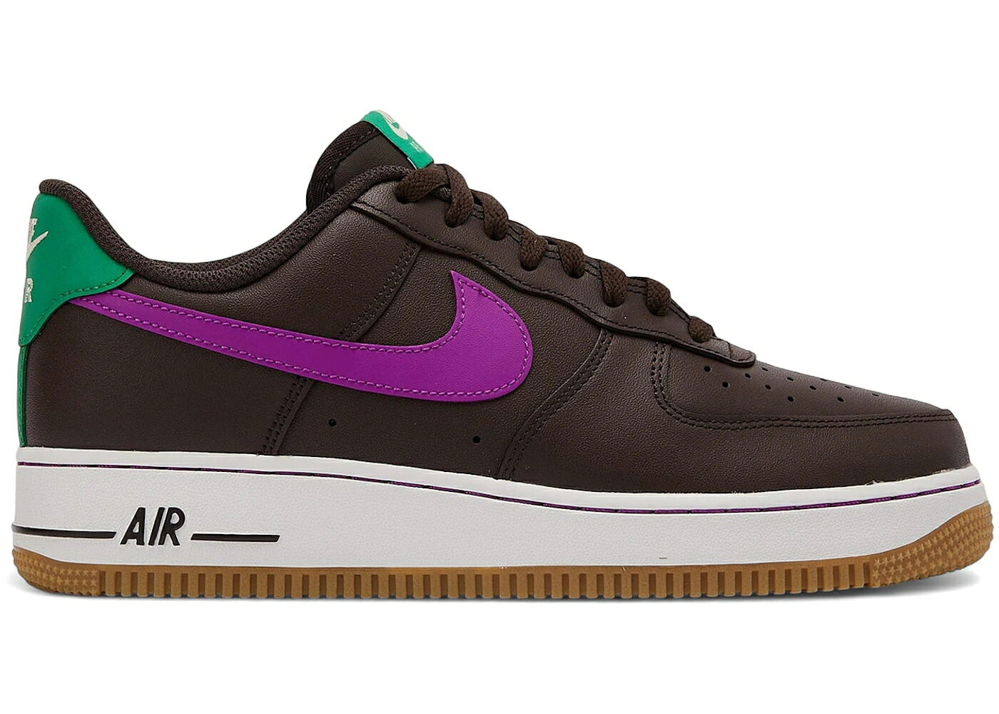 ナイキ 茶色 ブラウン 紫 パープル エアフォース '07 スニーカー メンズ NIKE AIR FORCE 1 LOW BAROQUE BROWN VIVID PURPLE / BAROQUE BROWN VIVID PURPLE｜スニケス