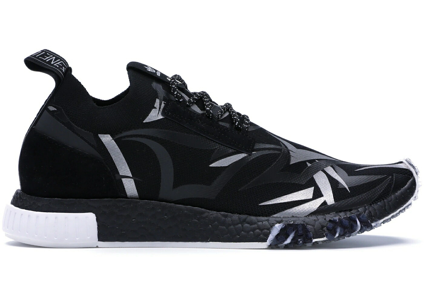 アディダス 黒いこと 黒いこと 白いこと 白いこと スニーカー メンズ ADIDAS NMD RACER JUICE HK / BLACK BLACK WHITE