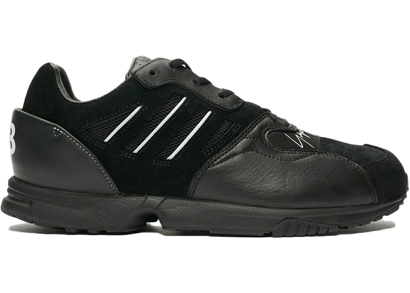 アディダス 幽客 黒いこと 黒いこと 白いこと 白いこと スニーカー メンズ ADIDAS Y-3 ZX RUN BLACK WHITE / BLACK BLACK FOOTWEAR WHITE メンズ靴-スニーカー
