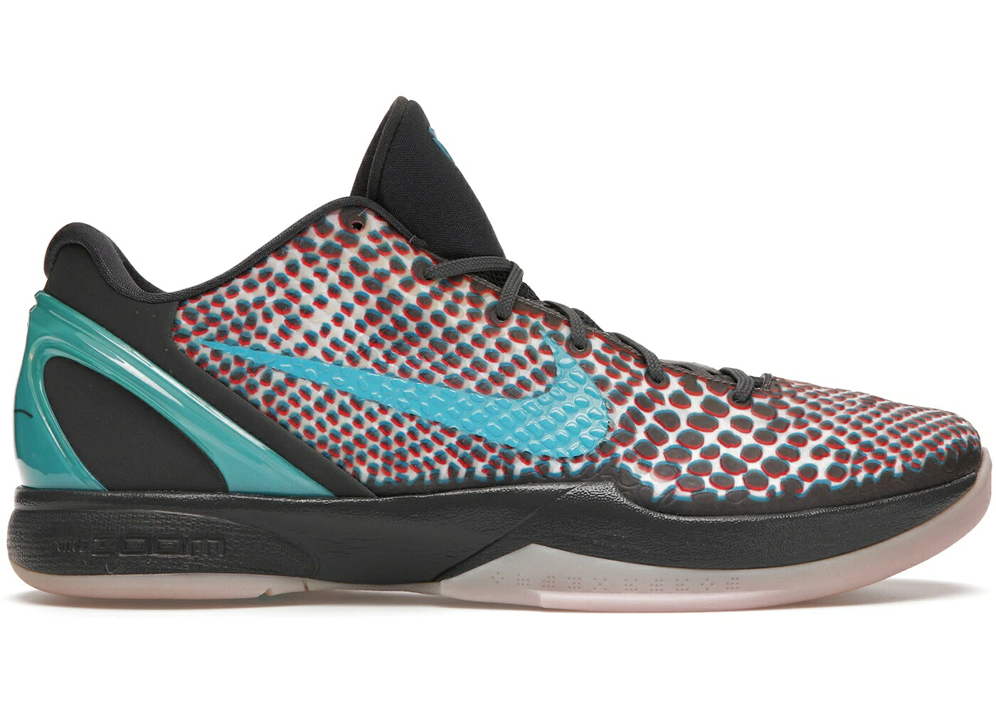 ナイキ コービー 灰色 グレー 青色 ブルー スニーカー メンズ NIKE KOBE 6 ASG HOLLYWOOD 3D (2011) / DARK GREY CHLORINE BLUE DARING
