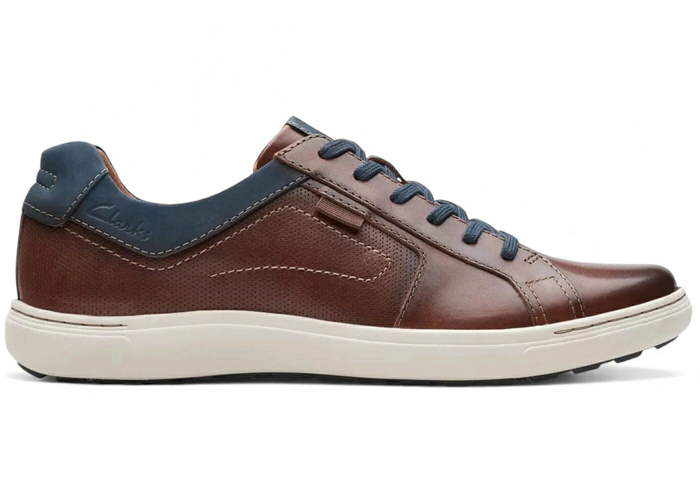 クラークス レザー スニーカー メンズ CLARKS MAPSTONE LACE MAHOGANY LEATHER / MAHOGANY LEATHER｜スニケス