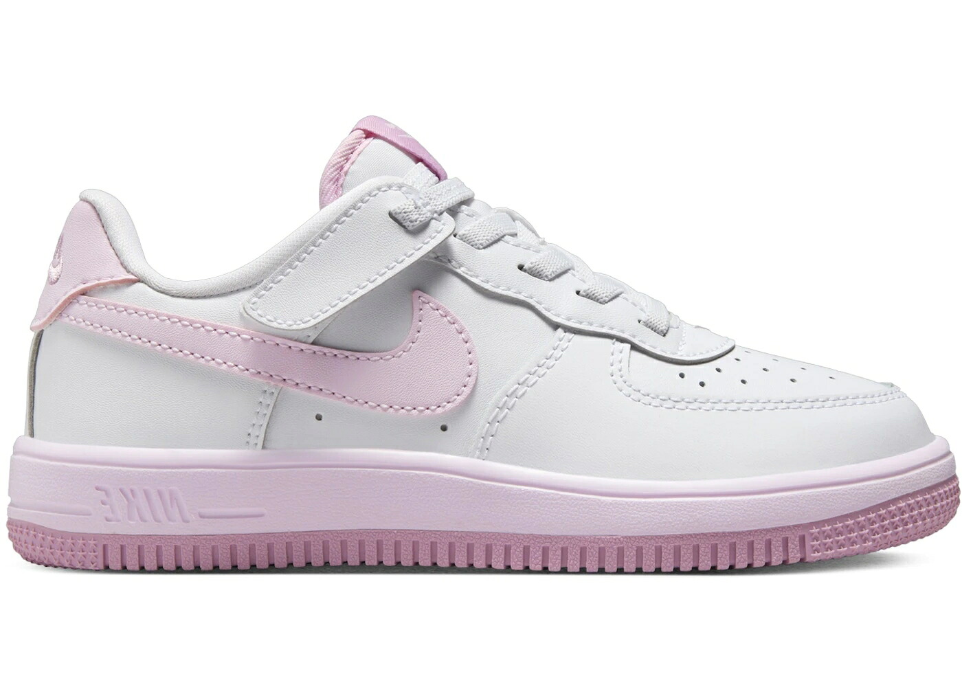 ナイキ 白色 ホワイト ピンク ジュニア キッズ NIKE FORCE 1 LOW EASYON WHITE ELEMENTAL PINK FOAM (PS) / WHITE ELEMENTAL PINK PINK FOAM ベビー マタニティ スニーカー