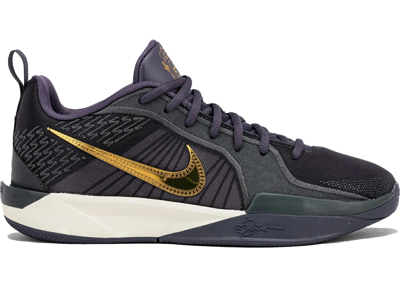 ナイキ ゴールド ジュニア キッズ NIKE SABRINA 2 KC BROKEN RECORDS (GS) / DARK RAISIN METALLIC GOLD ベビー マタニティ スニーカー