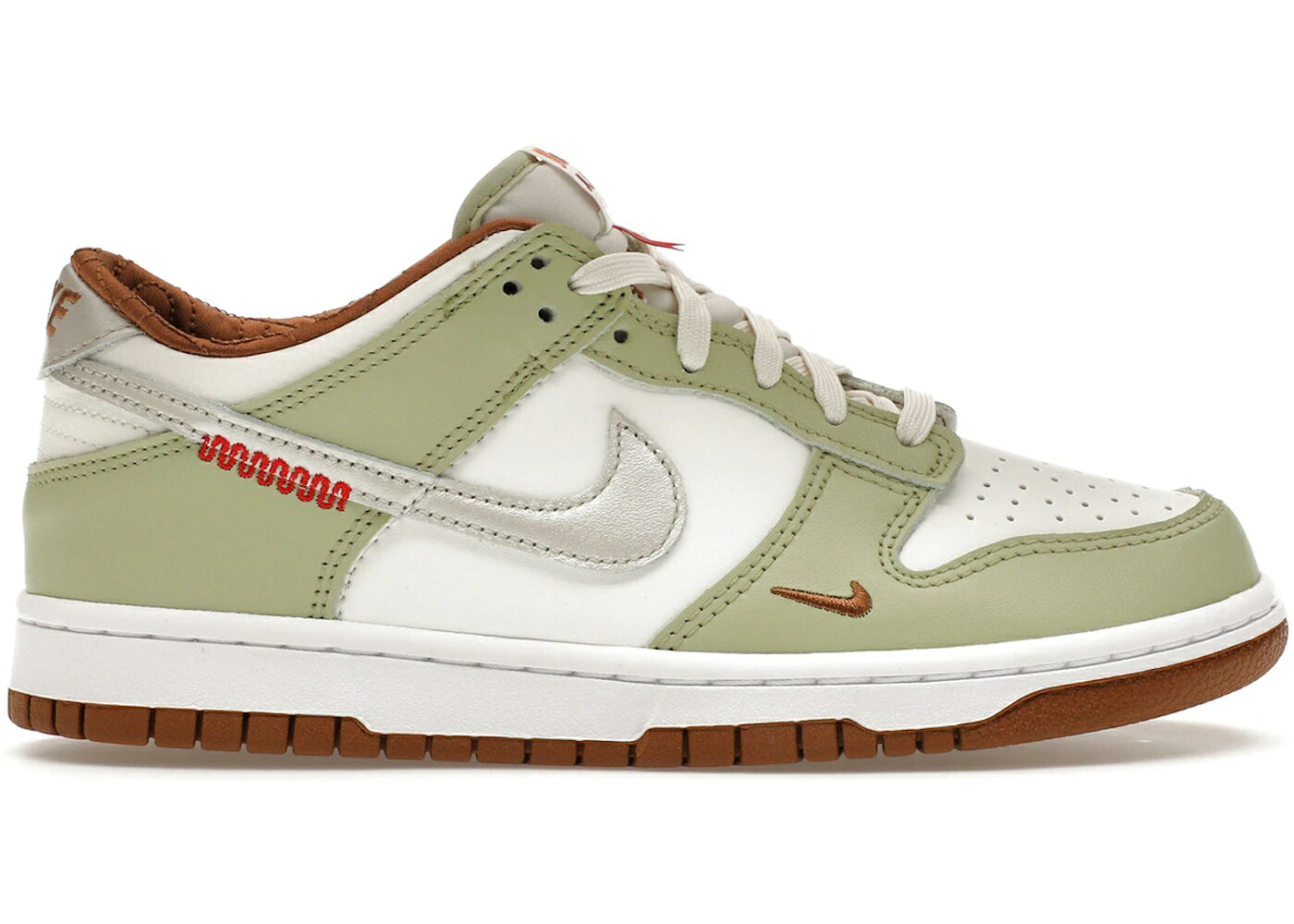 ナイキ ダンク 白いこと 白いこと オリーブ 佇まい ダンクロー 御坊っちゃん キッズ NIKE DUNK LOW YEAR OF THE SNAKE (GS) / SAIL LIGHT BONE WHITE OLIVE AURA もの言う花 マタニティ スニーカー