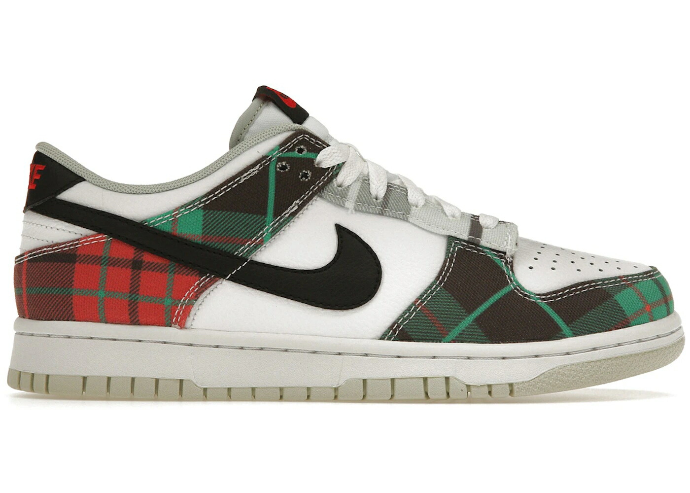 ナイキ ダンク 白色 ホワイト 黒色 ブラック 赤 レッド ダンクロー ジュニア キッズ NIKE DUNK LOW TARTAN PLAID (GS) / WHITE BLACK WHITE UNIVERSITY RED ベビー マタニティ スニーカー