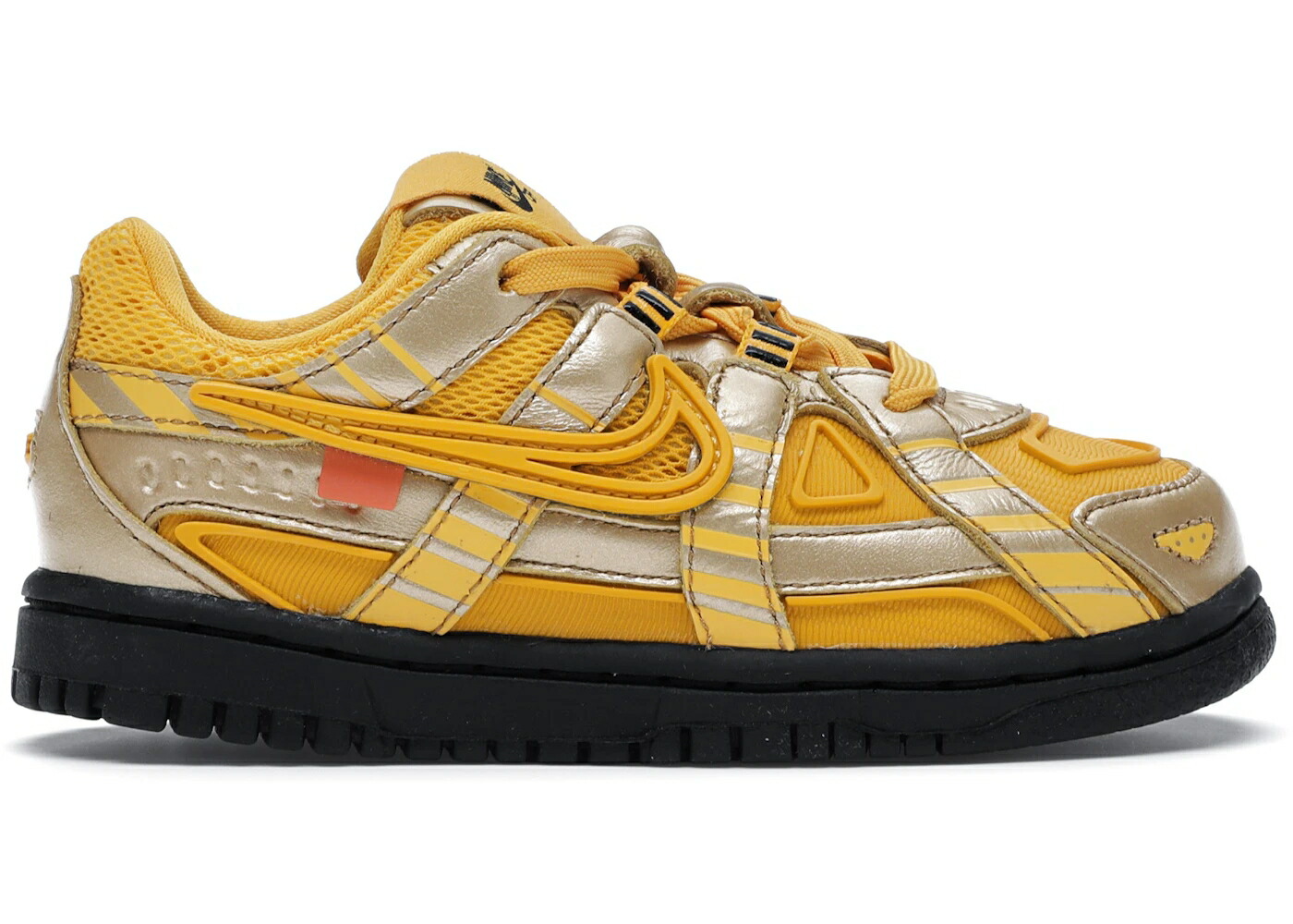 ナイキ 天然ゴム ダンク 象牙色 ゴールド お坊っちゃん キッズ NIKE AIR RUBBER DUNK OFF-WHITE UNIVERSITY GOLD (TD) / UNIVERSITY GOLD UNIVERSITY GOLD