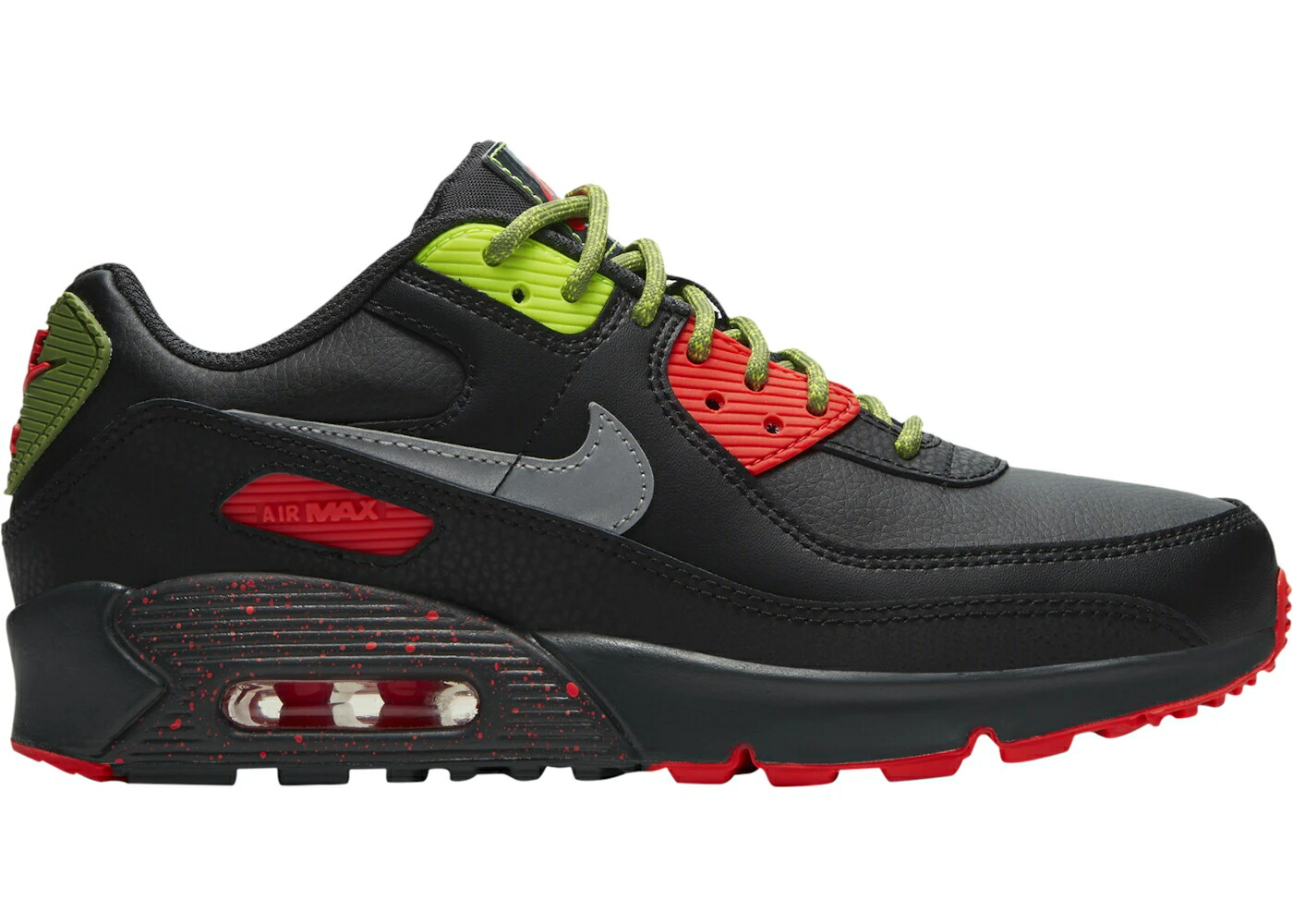 ナイキ マックス 黒色 ブラック 灰色 グレー エアマックス ジュニア キッズ NIKE AIR MAX 90 BLACK ASPARAGUS (GS) / BLACK DARK SMOKE GREY ASPARAGUS ベビー マタニティ スニーカー