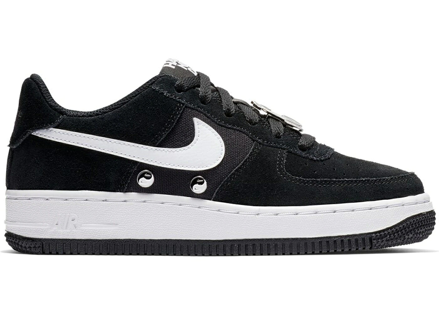ナイキ 黒色 ブラック 白色 ホワイト エアフォース ジュニア キッズ NIKE AIR FORCE 1 LOW HAVE A DAY BLACK (GS) / BLACK WHITE ベビー マタニティ スニーカー｜スニケス