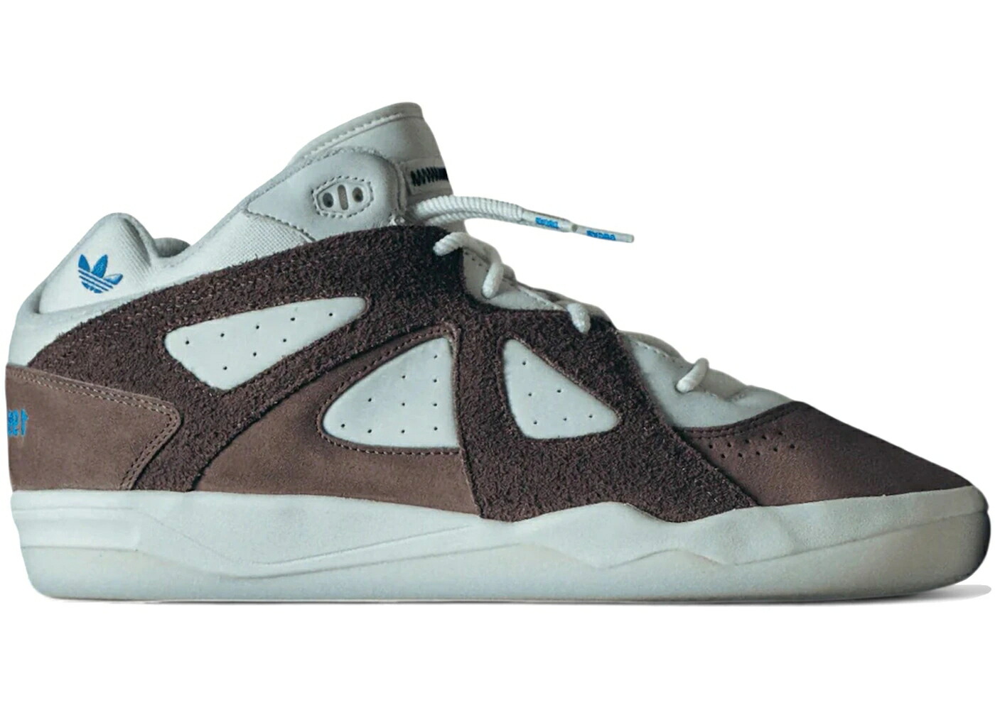 アディダス 茶色 ブラウン 白色 ホワイト ブルーバード 1.0 スニーカー メンズ ADIDAS BADBO BAD BUNNY BROWN / EARTH STRATA OFF WHITE BLUEBIRD