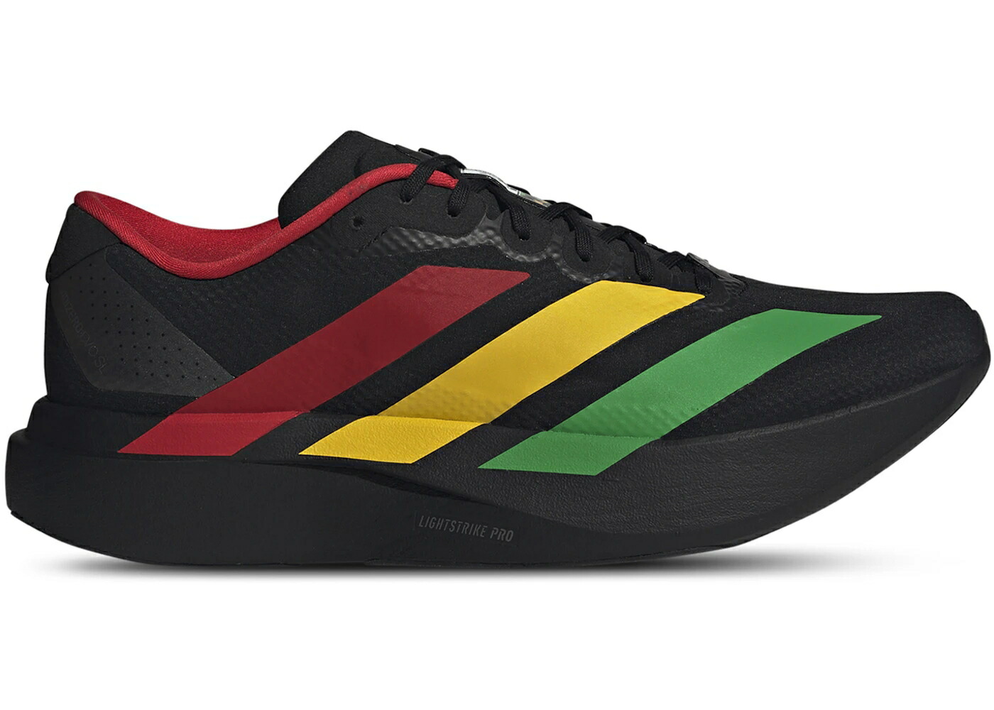 アディダス アディゼロ 黒いこと 黒いこと 中核グループ 純然たる ゴールド スニーカー メンズ ADIDAS ADIZERO EVO SL BOB MARLEY BLACK / CORE BLACK PURE RUBY BOLD GOLD