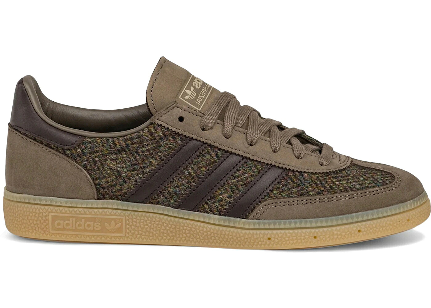 アディダス ハンドボール スペシアル スニーカー メンズ ADIDAS HANDBALL SPEZIAL HARRIS TWEED AURORA COFFEE / SUPPLIER COLOR AURORA COFFEE