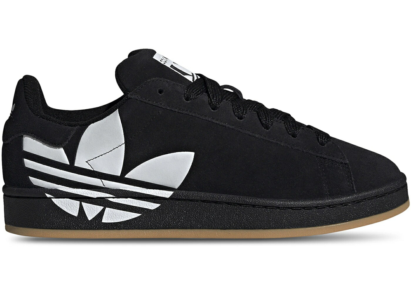 アディダス 構内 黒いこと 黒いこと ロゴタイプ 中核グループ 白いこと 白いこと スニーカー メンズ ADIDAS CAMPUS 00S BLACK GUM OVERSIZED LOGO / CORE BLACK CLOUD WHITE GUM
