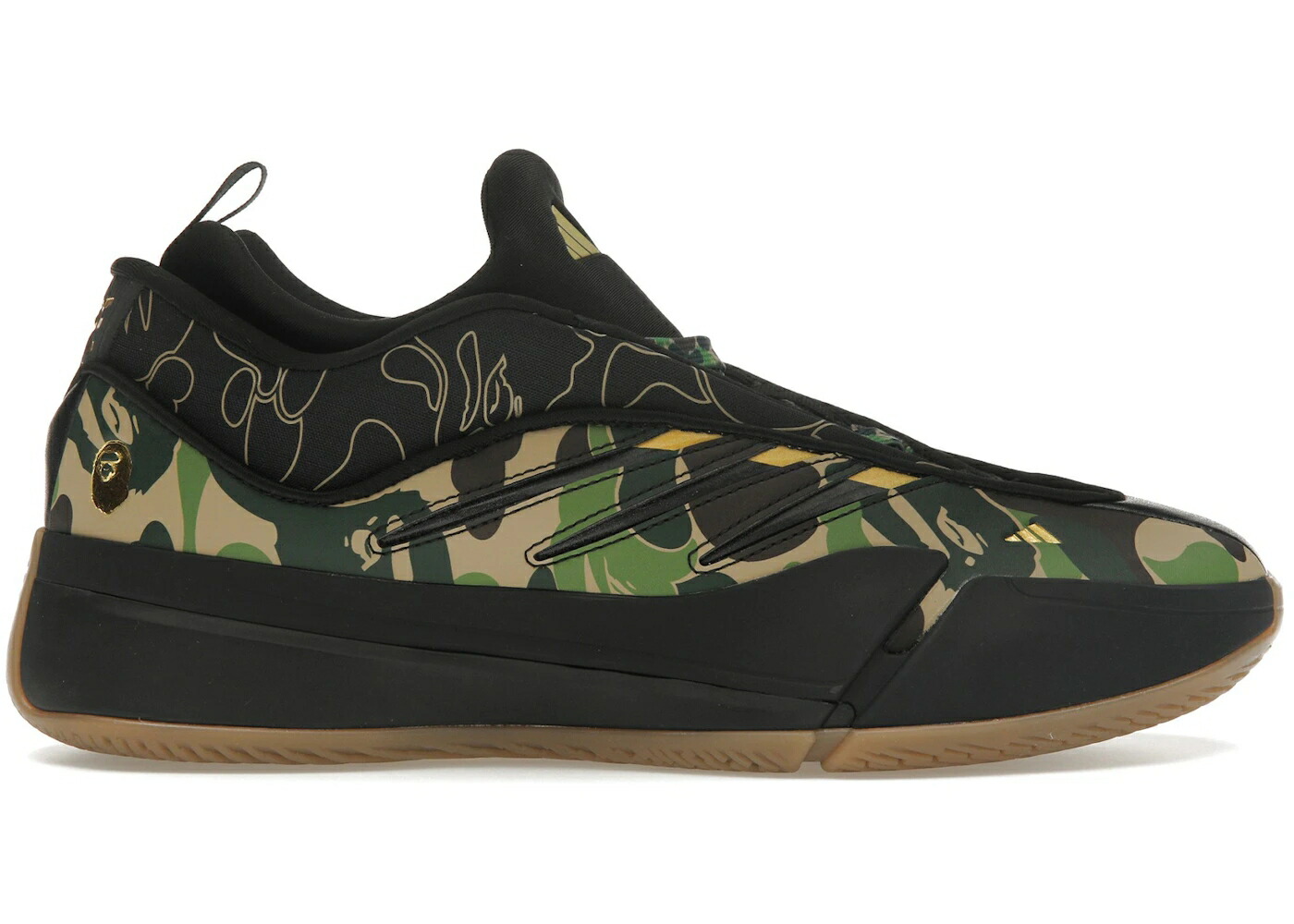 アディダス 黒いこと 黒いこと 緑 緑であること 中核グループ スニーカー メンズ ADIDAS DAME 9 BAPE BLACK GREEN / CORE BLACK CORE BLACK CORE BLACK