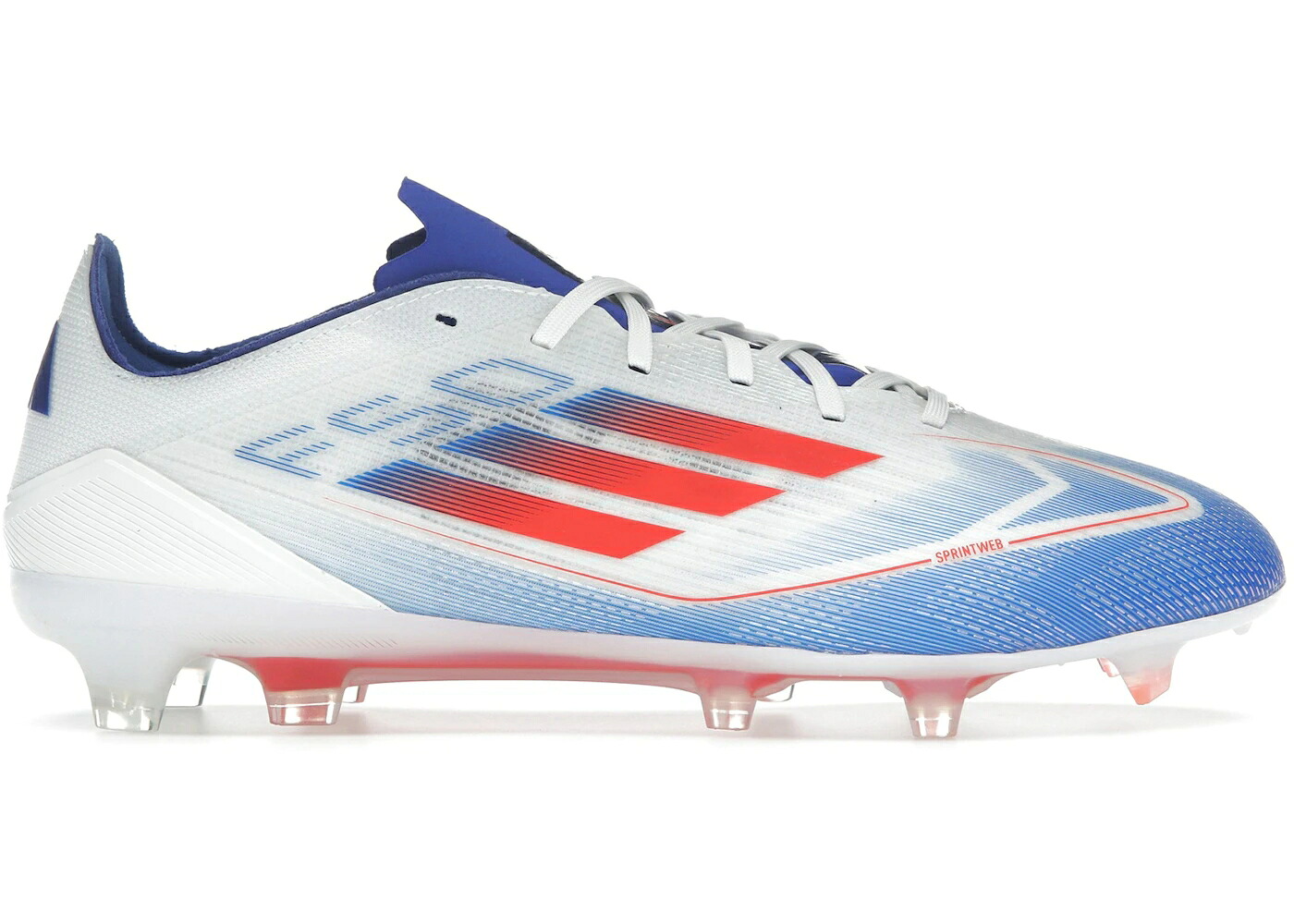 アディダス プロ 白色 ホワイト 赤 レッド 青色 ブルー スニーカー メンズ ADIDAS F50 PRO FG CLOUD WHITE SOLAR RED LUCID BLUE / CLOUD WHITE SOLAR RED LUCID BLUE｜スニケス