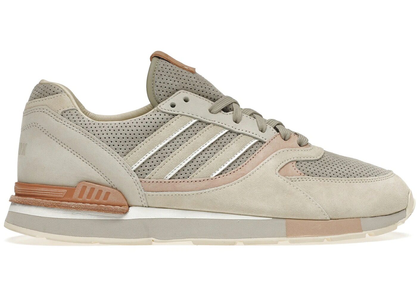 アディダス 白色 ホワイト スニーカー メンズ ADIDAS QUESENCE SOLEBOX ITALIAN LEATHERS / CLEAR WHITE CLEAR WHITE SESAME