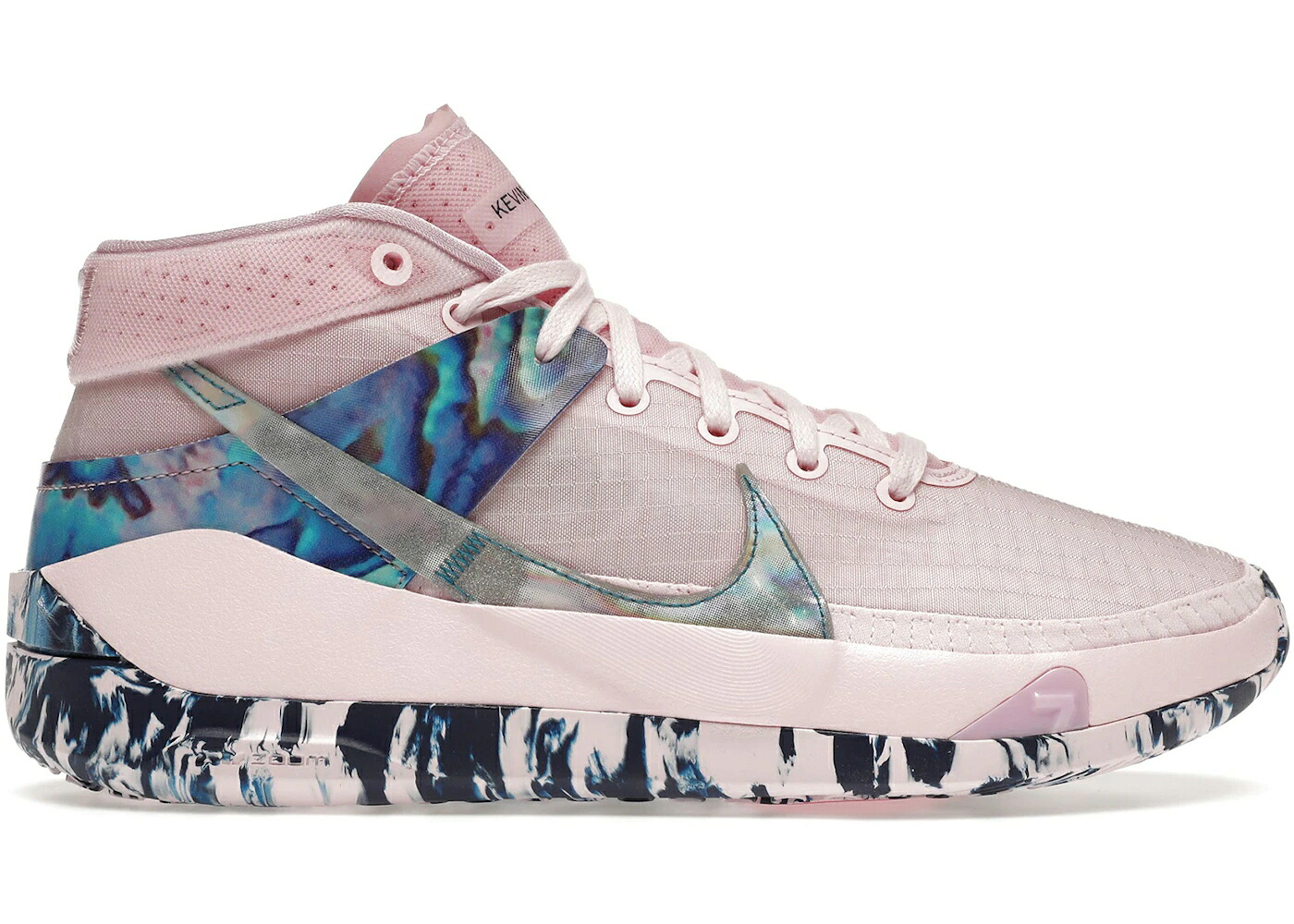 ナイキ サー青少年 パール サクラ色 青味 青み スニーカー メンズ NIKE KD 13 AUNT PEARL / PINK FOAM LIGHT ARCTIC PINK BLUE