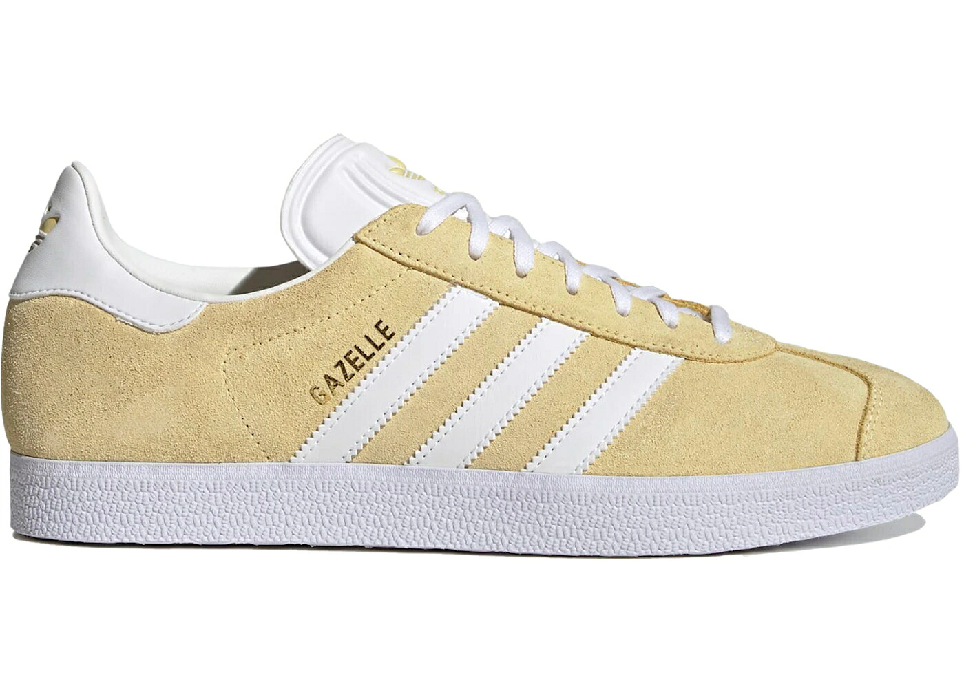 アディダス ガゼル 黄味がかった 黄色 白いこと 白いこと ゴールド スニーカー メンズ ADIDAS GAZELLE ALMOST YELLOW CLOUD WHITE / ALMOST YELLOW CLOUD WHITE GOLD