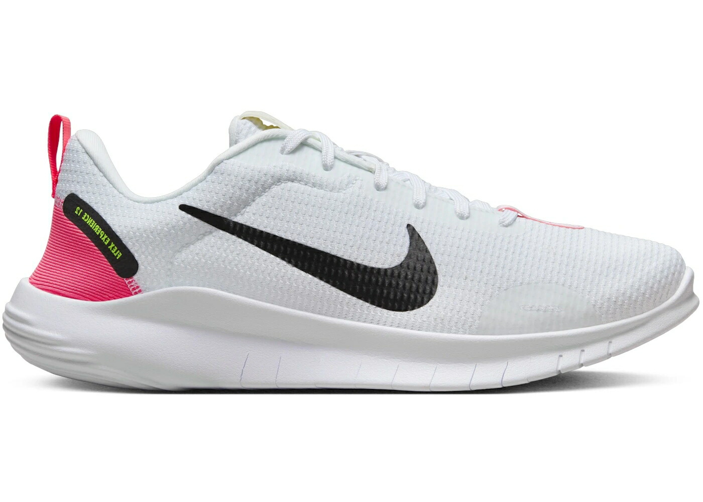 ナイキ エクスペリエンス ラン 白色 ホワイト 黒色 ブラック WOMEN'S スニーカー レディース NIKE FLEX EXPERIENCE RUN 12 WHITE HOT PUNCH VOLT BLACK (WOMEN'S) / WHITE HOT PUNCH VOLT BLACK