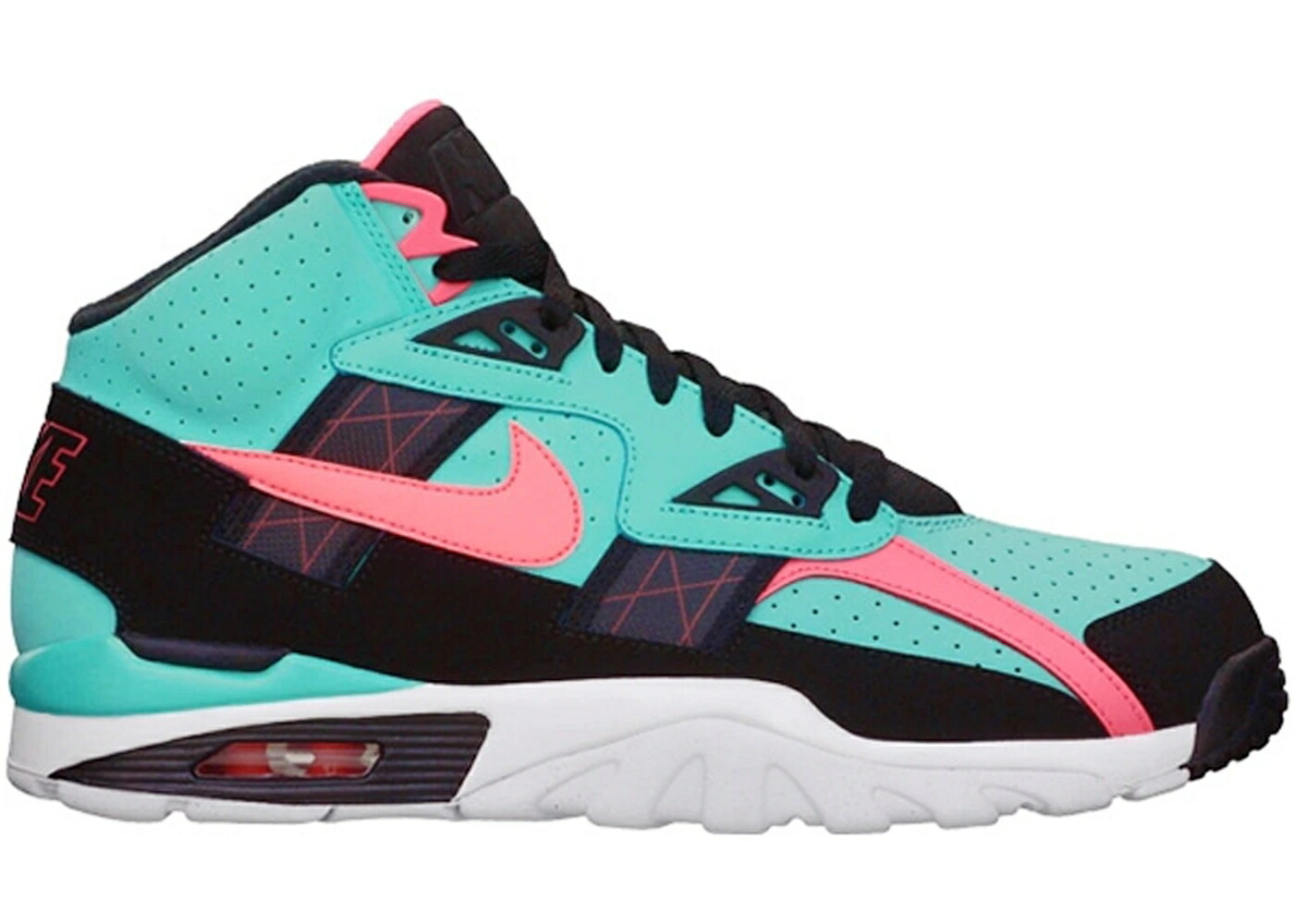 ナイキ トレーナー ハイ 翡翠 ジェード 黒色 ブラック エアトレーナー スニーカー メンズ NIKE AIR TRAINER SC HIGH SOUTH BEACH / HYPER JADE HYPER PUNCH BLACK