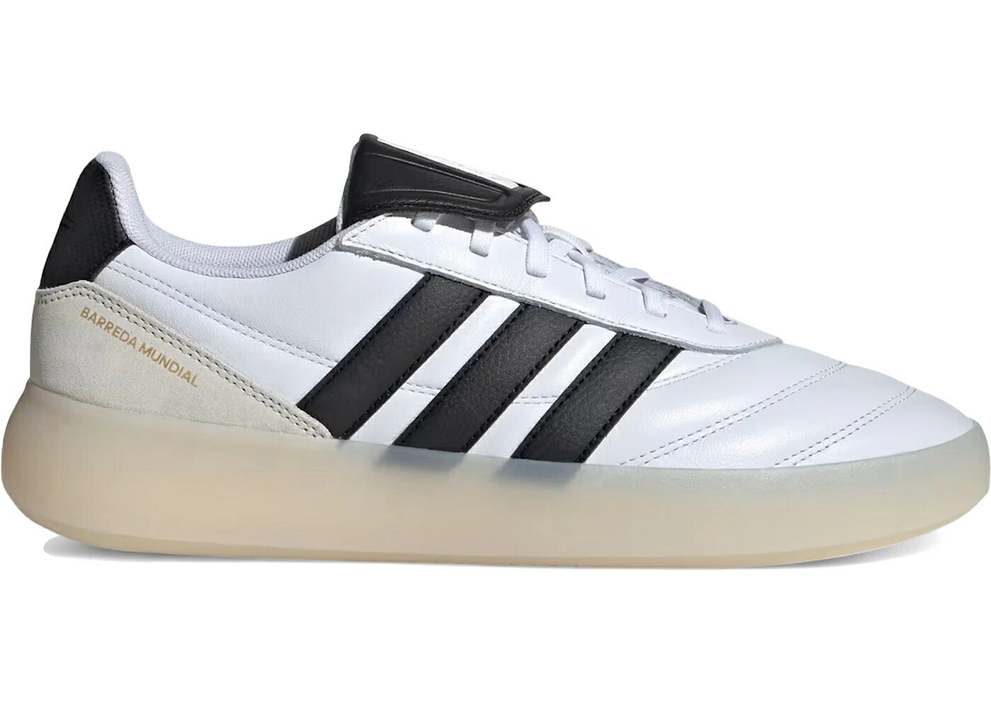 アディダス 白色 ホワイト 黒色 ブラック コア スニーカー メンズ ADIDAS BARREDA MUNDIAL WHITE BLACK ALUMINA / CLOUD WHITE CORE BLACK ALUMINA