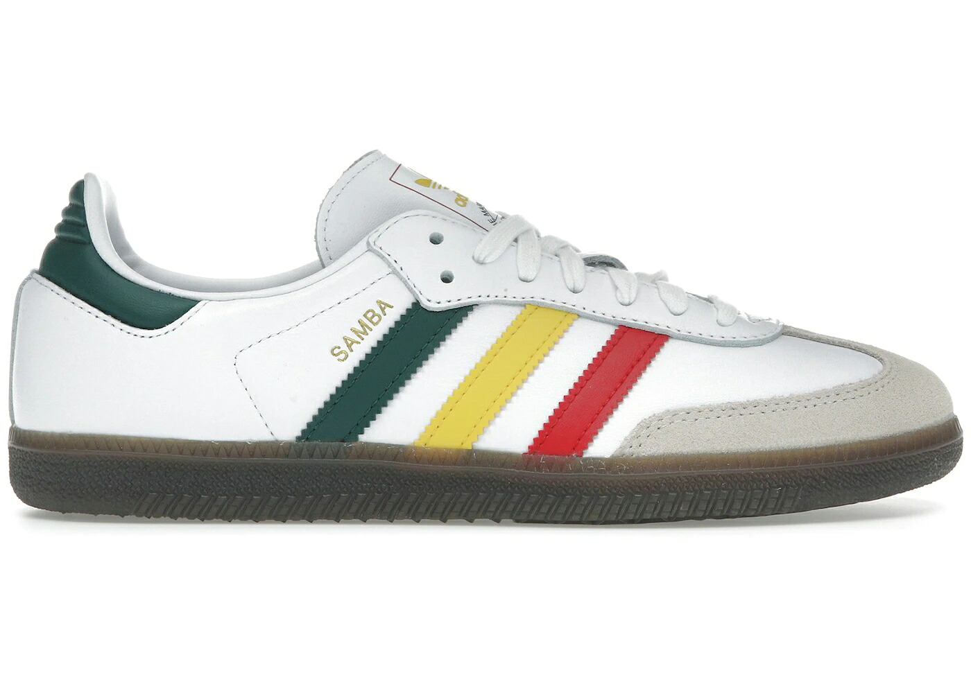 アディダス サンバ 白色 ホワイト 黄色 イエロー スニーカー メンズ ADIDAS SAMBA OG WHITE RASTA / CLOUD WHITE YELLOW COLLEGIATE|スニケス