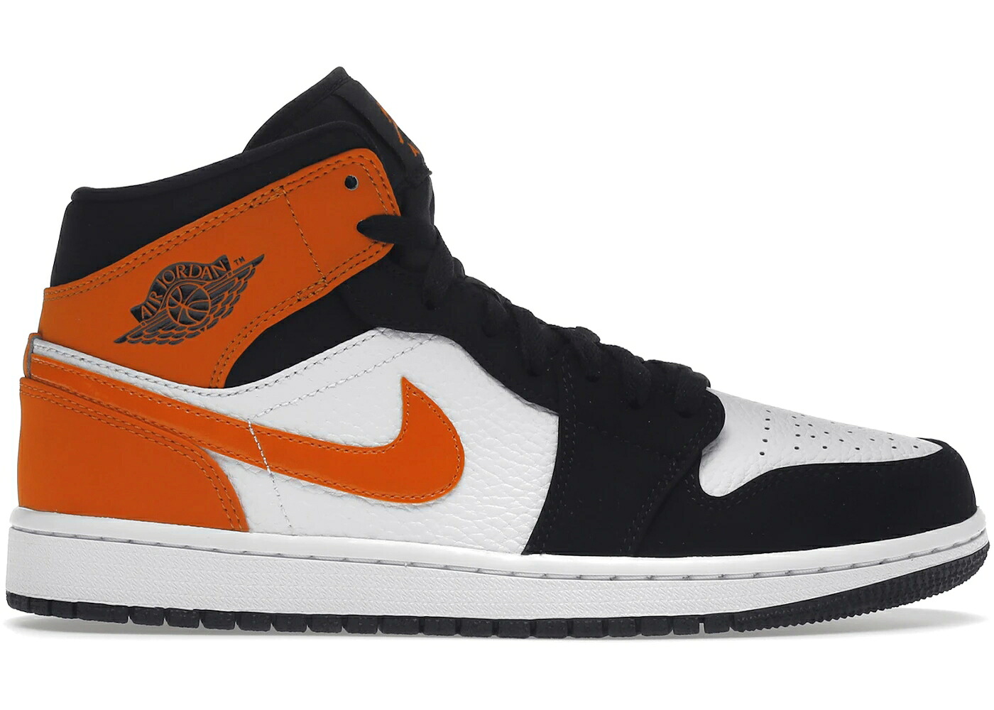 ナイキ ジョーダン ミッド 黒色 ブラック 白色 ホワイト スニーカー メンズ JORDAN 1 MID SHATTERED BACKBOARD / BLACK WHITE STARFISH｜スニケス