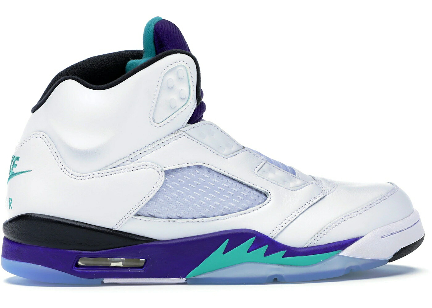 ナイキ ジョーダン フレッシュ 白色 ホワイト スニーカー メンズ JORDAN 5 RETRO GRAPE FRESH PRINCE / WHITE NEW EMERALD GRAPE ICE