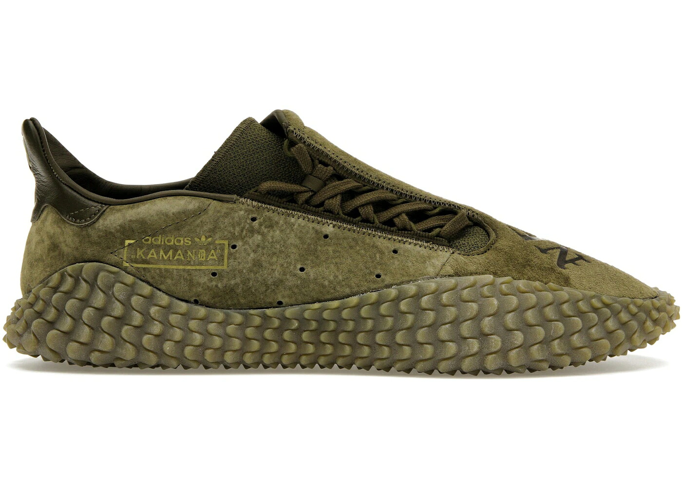 アディダス オリーブ 黒いこと 黒いこと スニーカー メンズ ADIDAS KAMANDA NEIGHBORHOOD OLIVE / BLACK BLACK BLACK