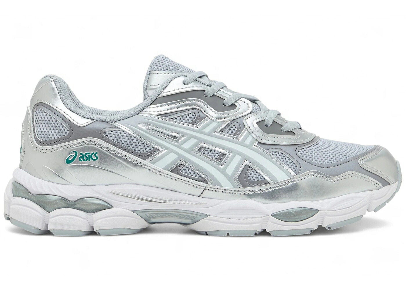 アシックス 銀色 シルバー 灰色 グレー 白色 ホワイト アクア スニーカー メンズ ASICS GEL-NYC SILVER PIEDMONT GREY WHITE AQUA / PIEDMONT GREY WHITE