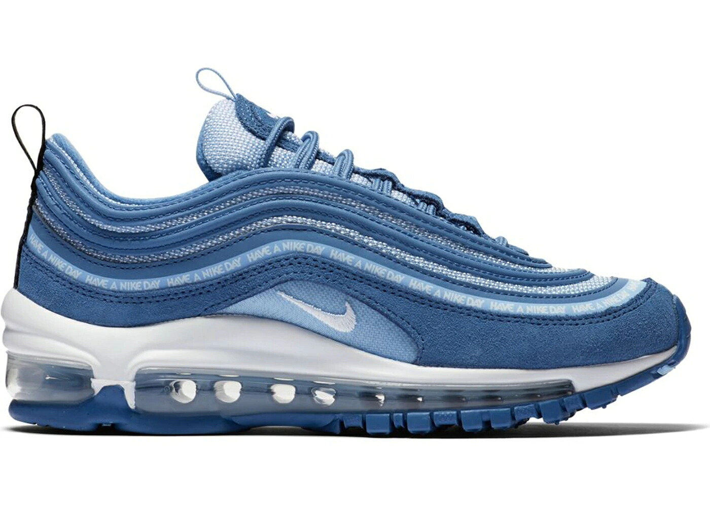 ナイキ マックス 藍色 インディゴ 白色 ホワイト エアマックス ジュニア キッズ NIKE AIR MAX 97 HAVE A DAY INDIGO STORM (GS) / INDIGO STORM WHITE ALUMINUM ベビー マタニティ スニーカー｜スニケス 51,660円