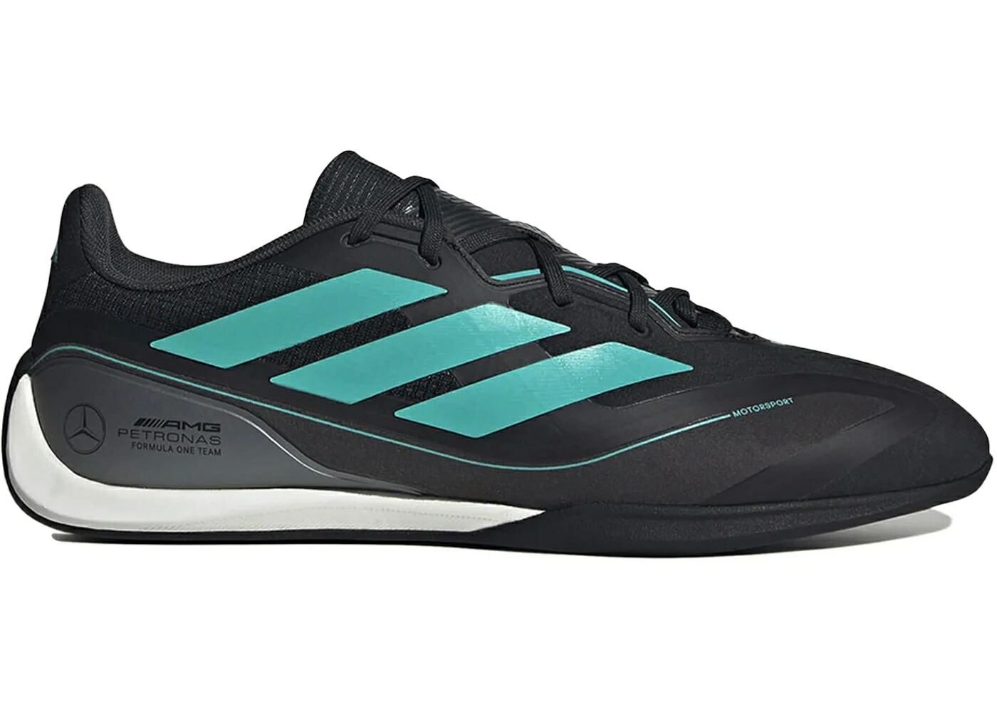 アディダス チーム コア 黒色 ブラック ラッシュ スニーカー メンズ ADIDAS FEROZA MERCEDES-AMG PETRONAS FORMULA ONE TEAM / CORE BLACK SEMI MINT RUSH CORE