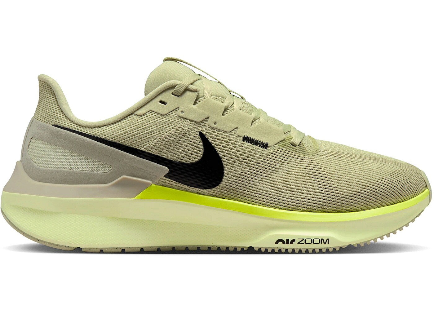 ナイキ オリーブ オーラ 黒色 ブラック スニーカー メンズ NIKE STRUCTURE 25 OLIVE AURA BARELY VOLT BLACK / OLIVE AURA BARELY VOLT VOLT