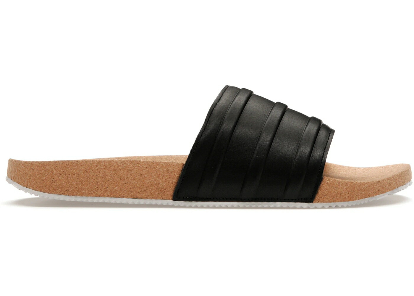 アディダス アディレッタ プレミアム 黒色 ブラック 茶色 ブラウン 白色 ホワイト スニーカー メンズ ADIDAS ADILETTE PREMIUM BLACK CORK / BLACK BROWN WHITE