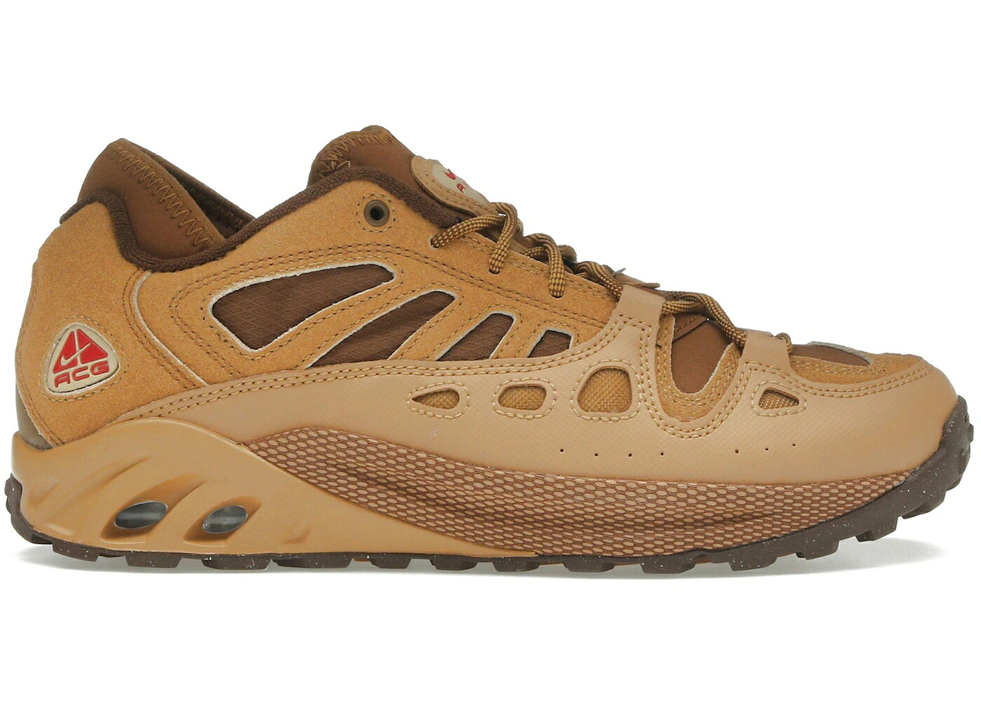 ナイキ 赤 赤いこと スニーカー メンズ NIKE ACG AIR EXPLORAID FLAX CACAO WOW LIGHT BRITISH TAN GYM RED / FLAX CACAO WOW LIGHT BRITISH TAN メンズ靴-靴-スニーカー