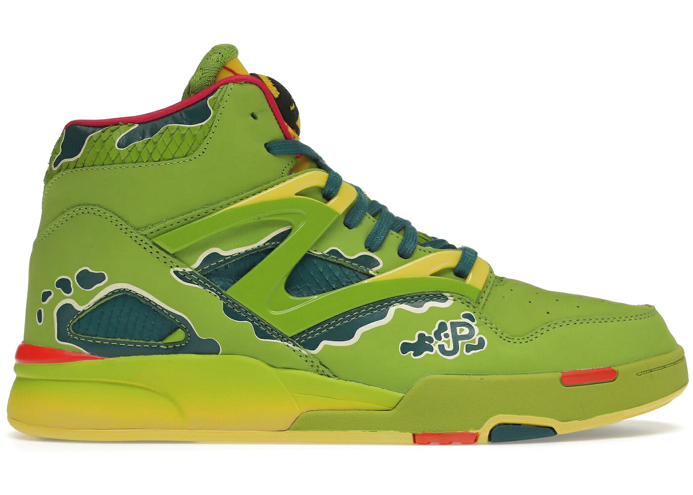 リーボック ポンプ ゾーン パーク ウルトラ ライム スニーカー メンズ REEBOK PUMP OMNI ZONE II JURASSIC PARK / ULTRA LIME HERITAGE TEAL STINGER|スニケス